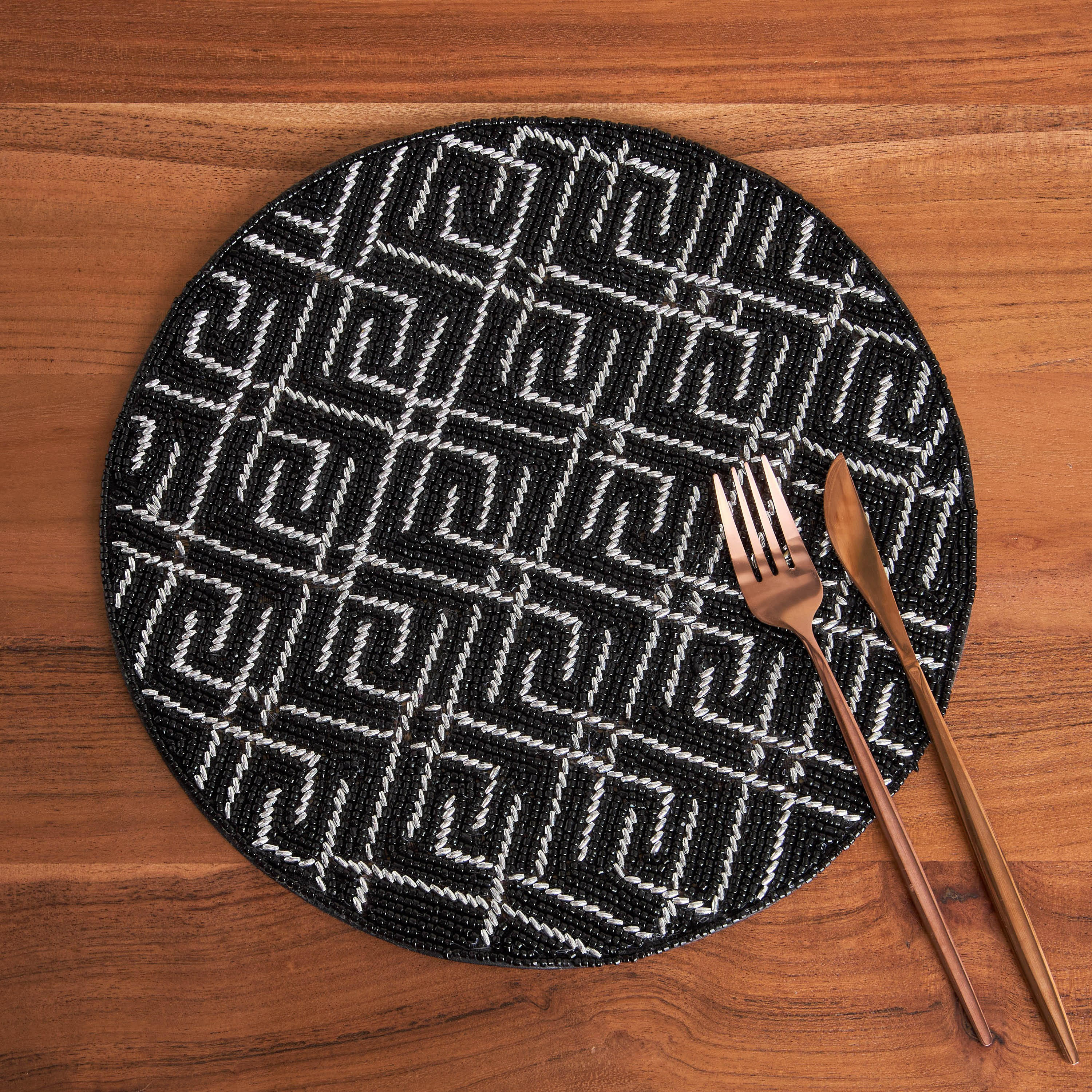 لبادة صحون مزينة بالخرز من جليتز- 30 سم-hbxhomeware-kitchenware-kitchenlinens-image-1