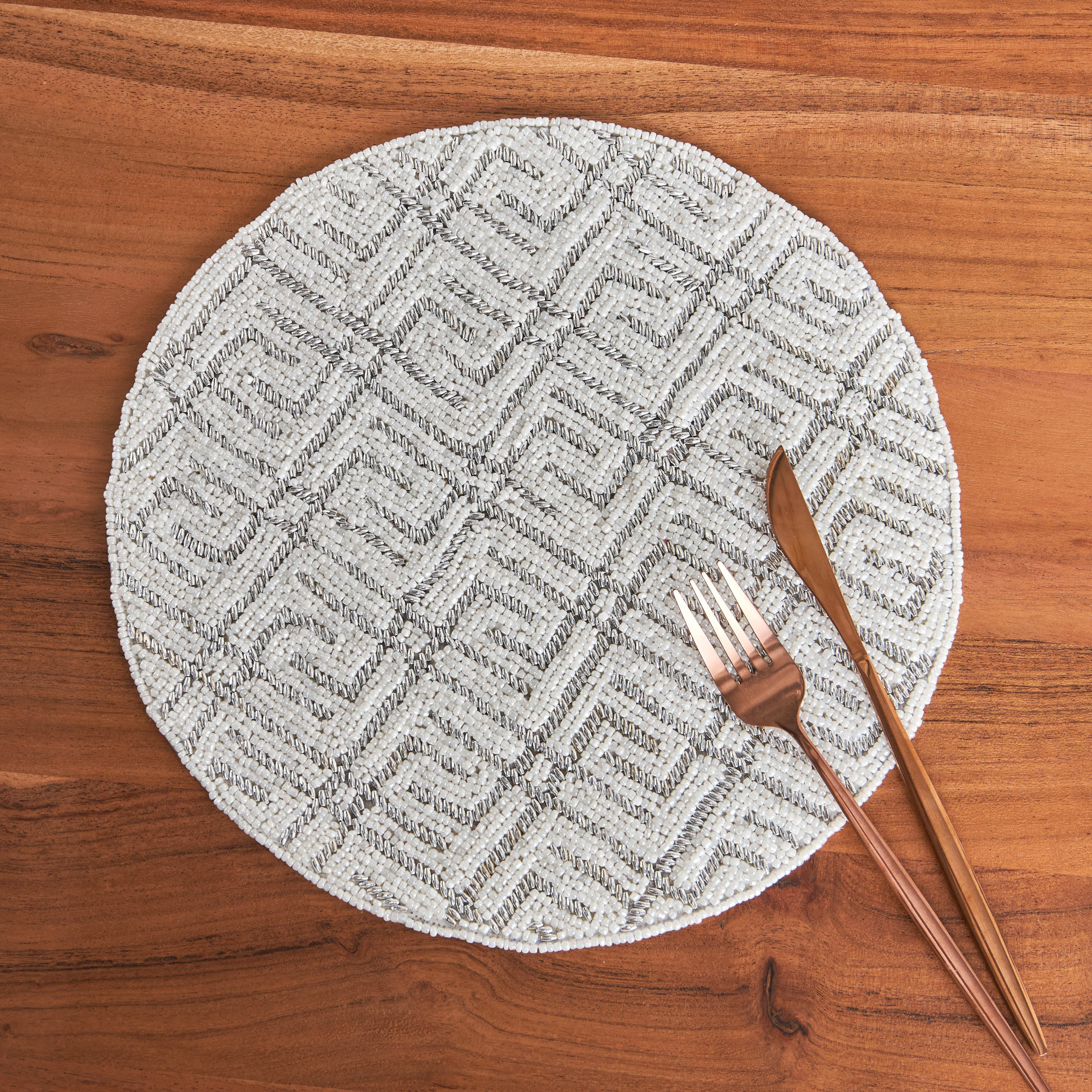 لبادة صحون مزينة بالخرز من جليتز- 30 سم-hbxhomeware-kitchenware-kitchenlinens-image-1