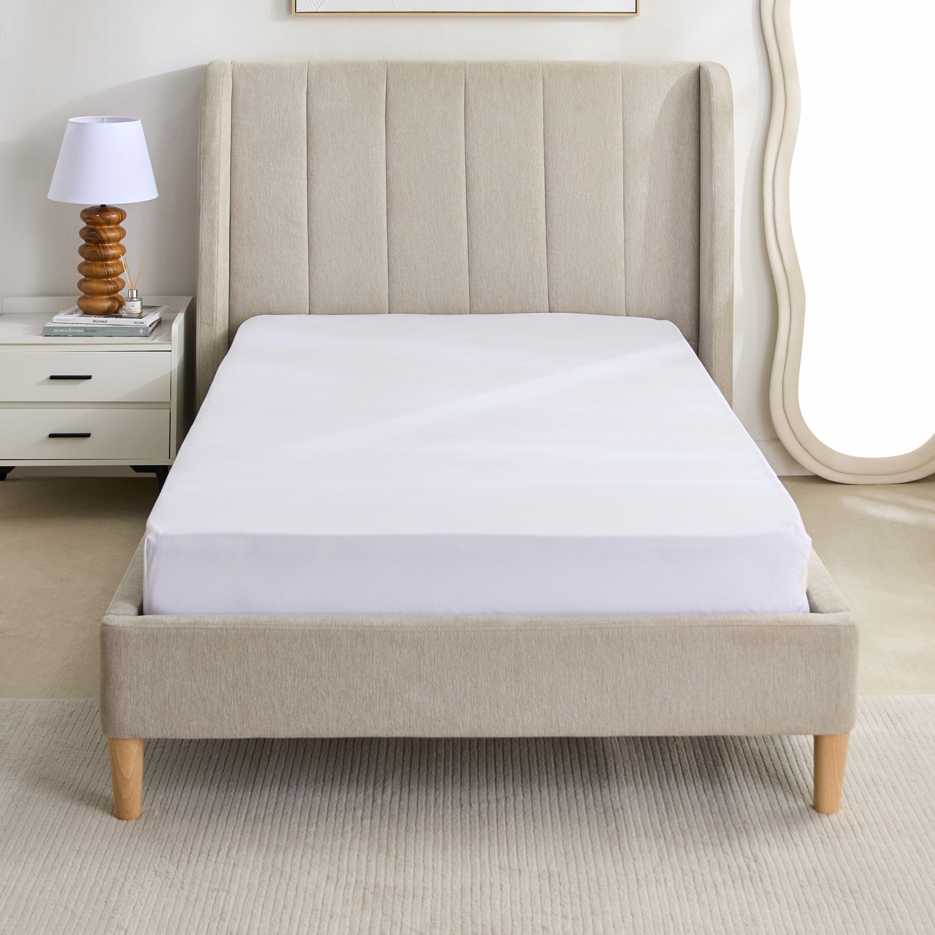 Purely Percale Twin Fitted Sheet - 120x200+40 cm-hbxhomeware-bedding-fittedsheets-image-3