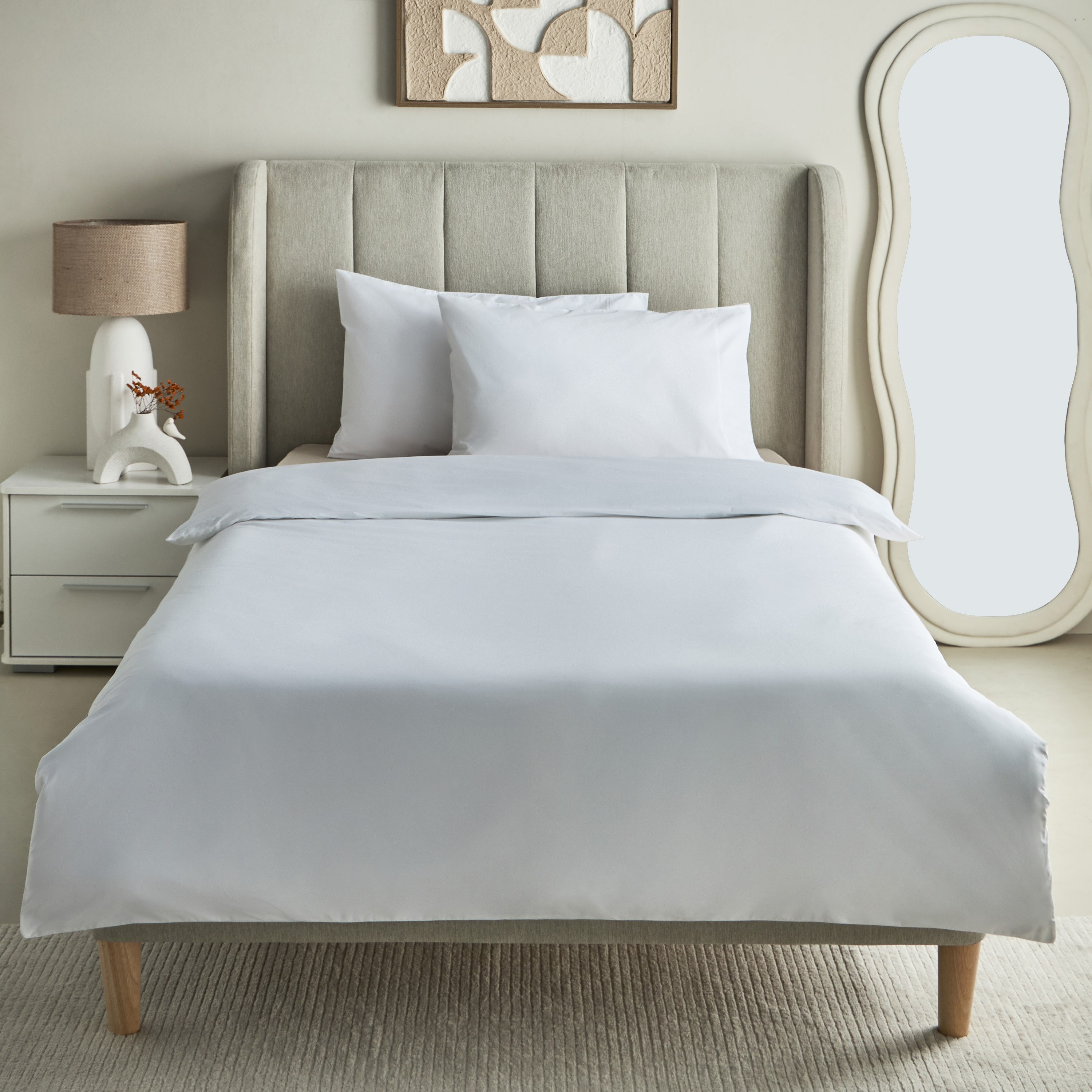 Purely-percale 3-Piece 300TC Percale Single Duvet Quilt Cover Set - 135x200 cm-hbxhomeware-hbxbedroom-image-3