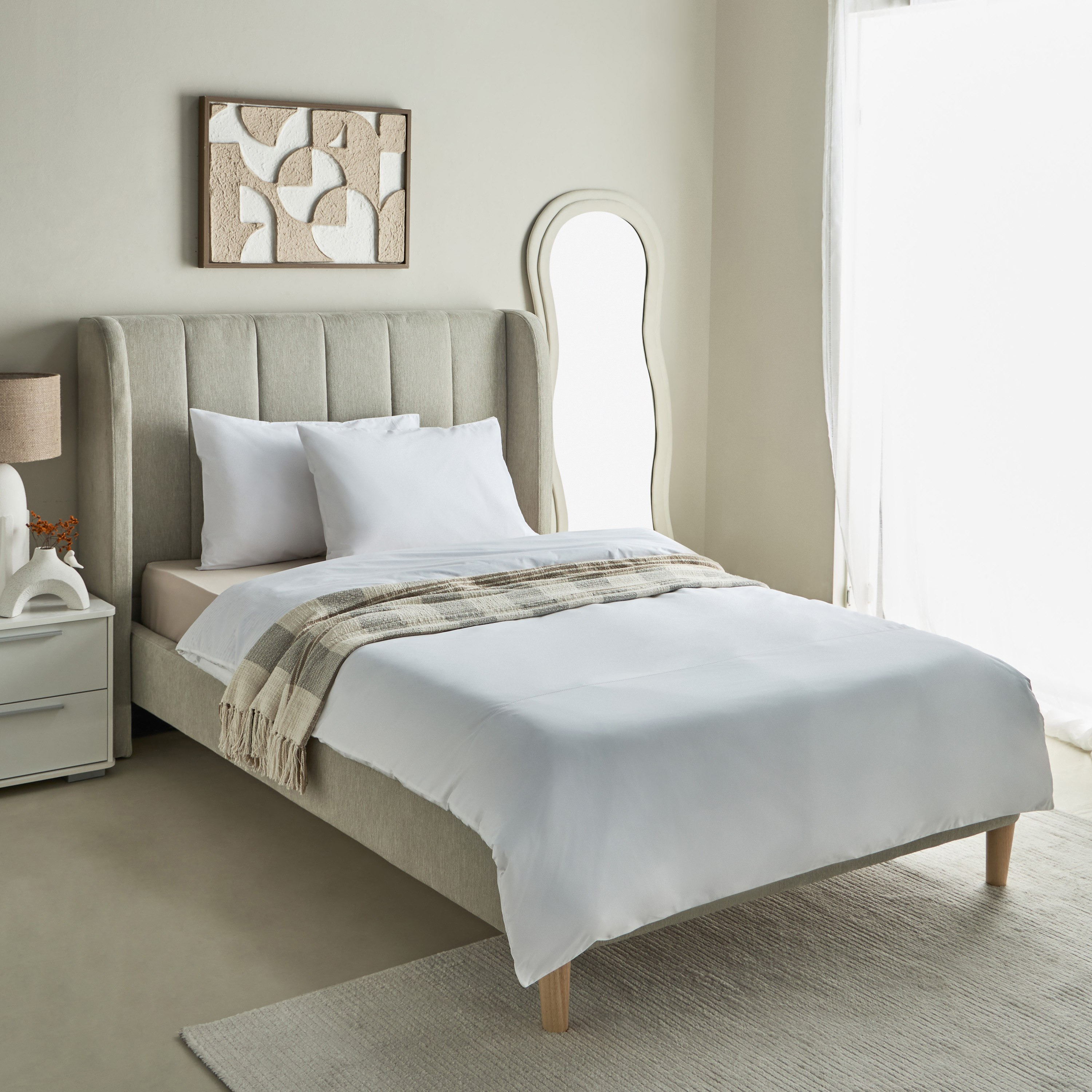 Purely-percale 3-Piece 300TC Percale Twin Duvet Quilt Cover Set - 150x220 cm-hbxhomeware-hbxbedroom-image-9