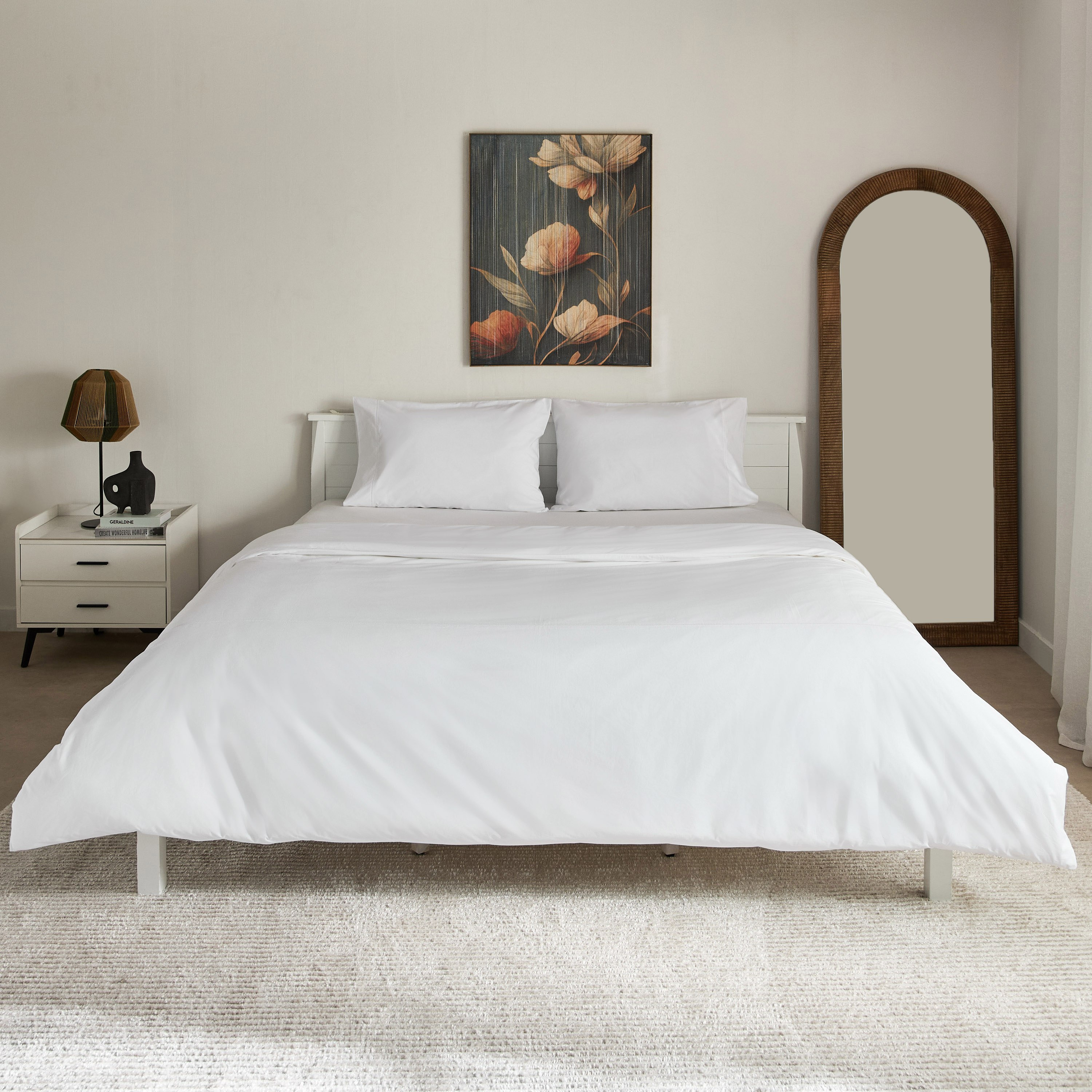 Purely-percale 3-Piece 300TC Percale Queen King Duvet Quilt Cover Set - 220x220 cm-hbxhomeware-hbxbedroom-image-3