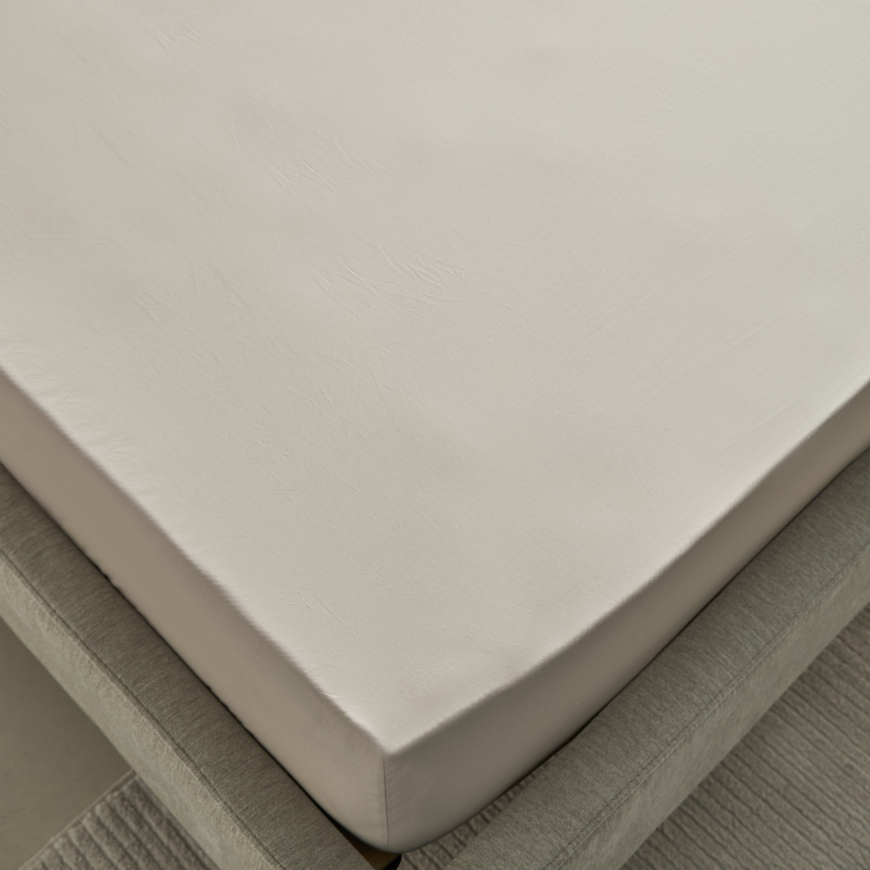 Purely-percale 300TC Single Fitted Sheet - 90x200+36 cm-hbxhomeware-hbxbedroom-image-5