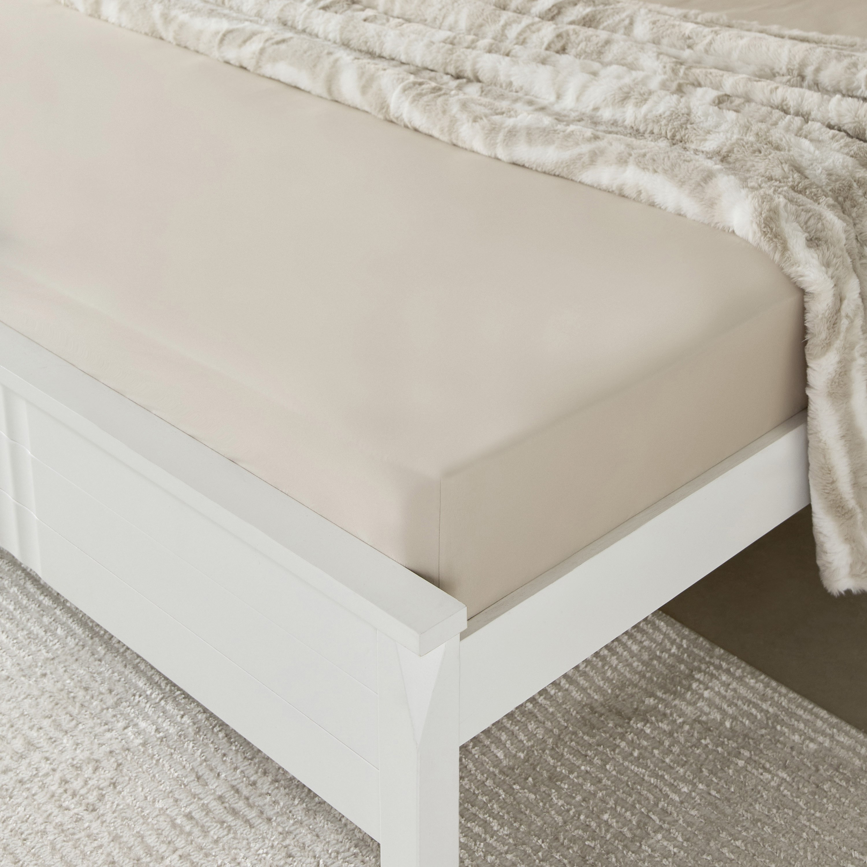 Purely Percale Queen Fitted Sheet - 150x200+40 cm-hbxhomeware-hbxbedroom-image-1