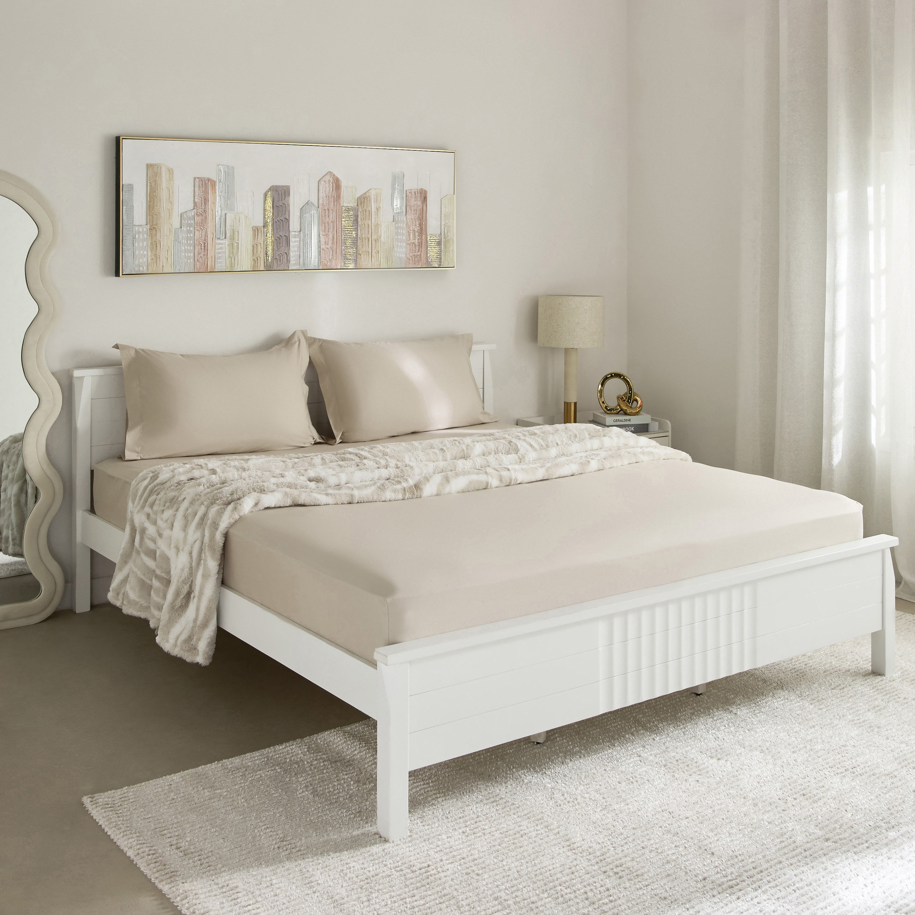 Purely Percale Queen Fitted Sheet - 150x200+40 cm-hbxhomeware-hbxbedroom-image-9