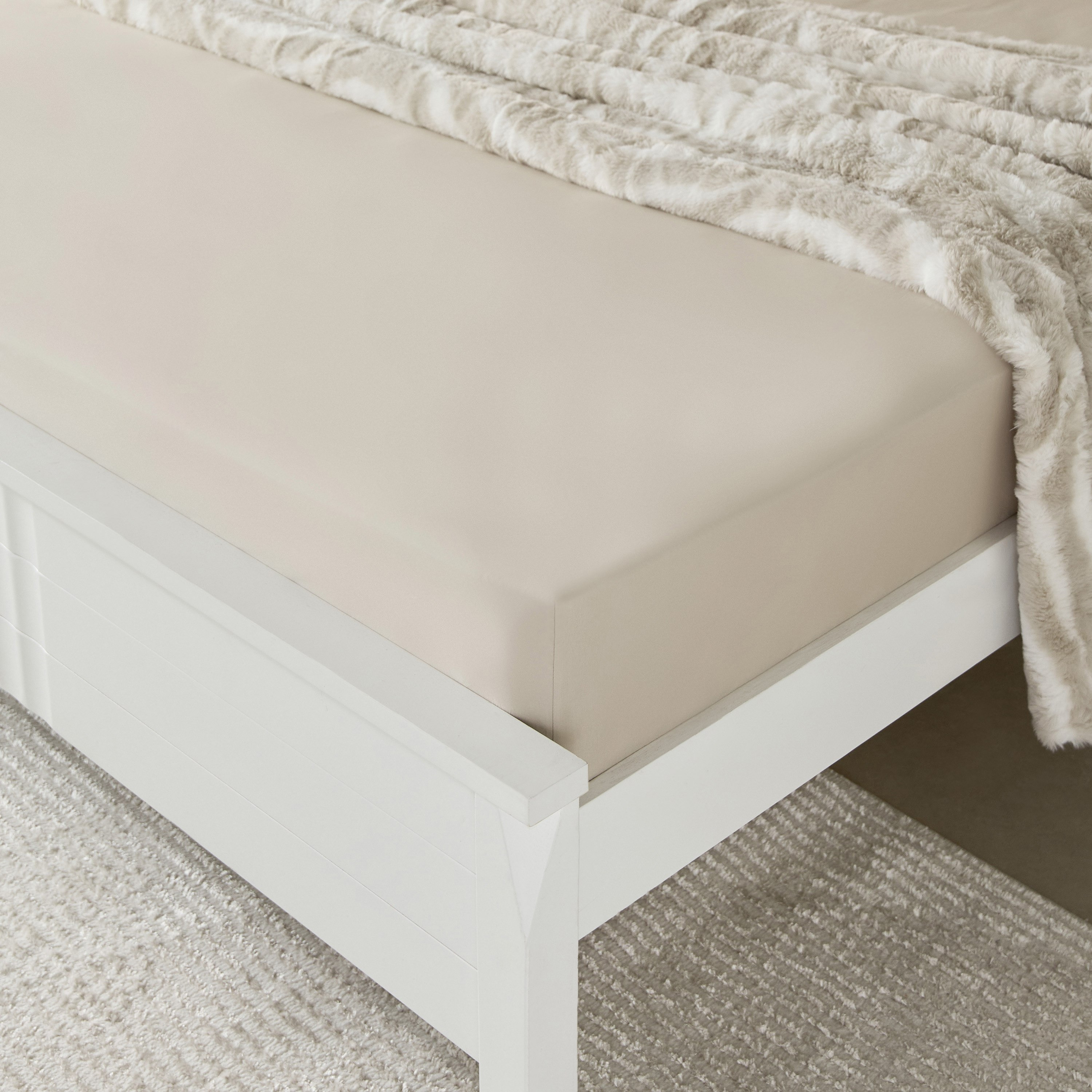 Purely Percale Olympic Queen Fitted Sheet - 160x200+40 cm-hbxhomeware-hbxbedroom-image-1