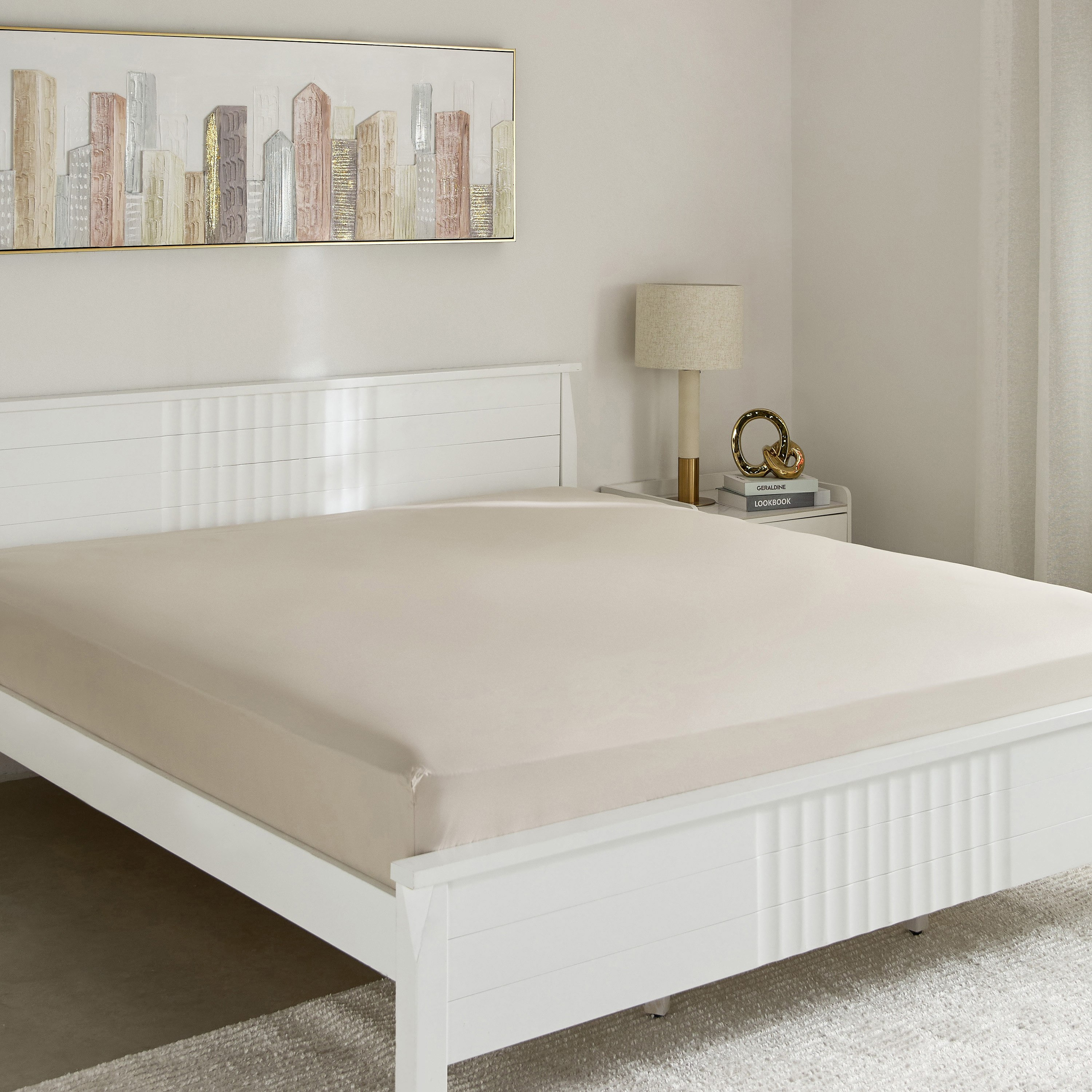 Purely Percale Olympic Queen Fitted Sheet - 160x200+40 cm-hbxhomeware-hbxbedroom-image-2