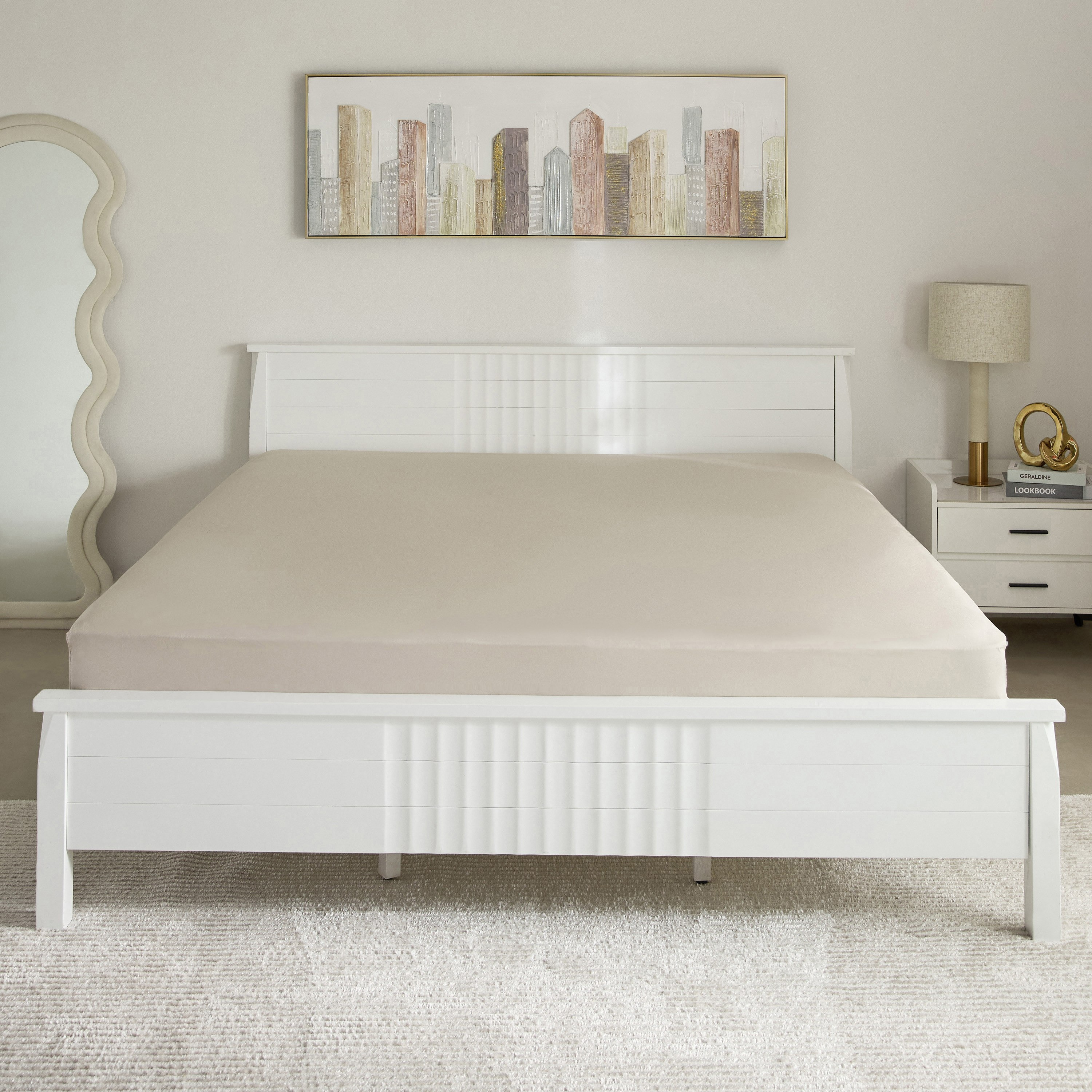 Purely Percale Olympic Queen Fitted Sheet - 160x200+40 cm-hbxhomeware-hbxbedroom-image-3