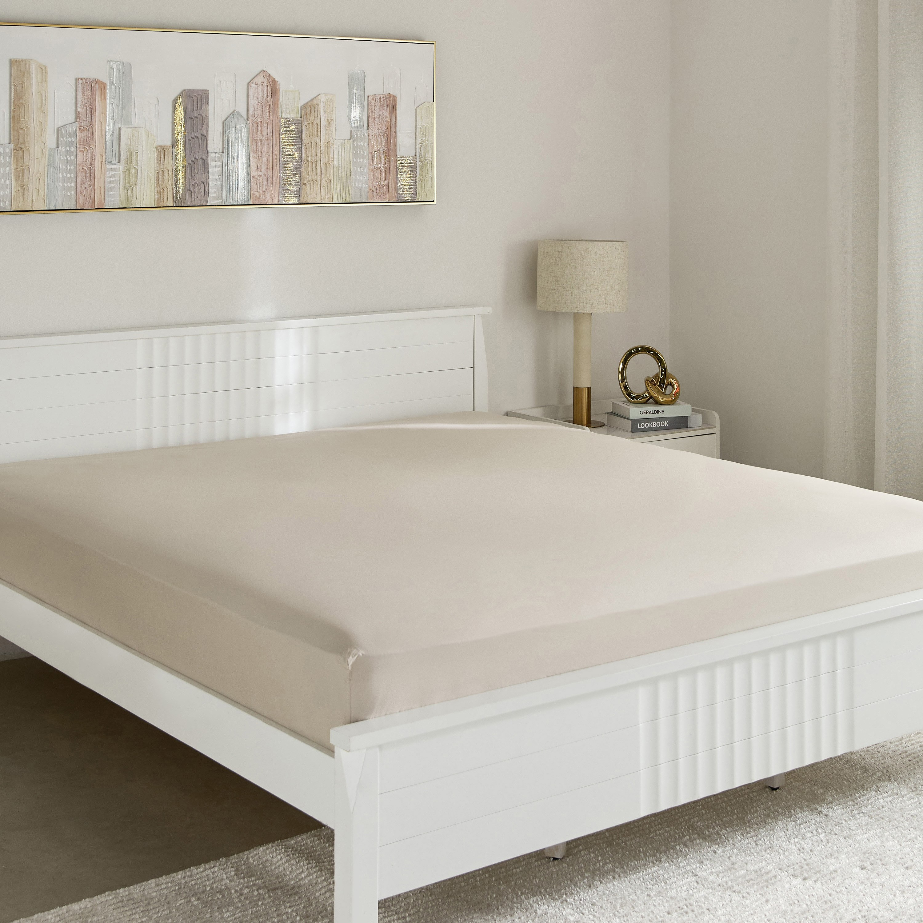 Purely Percale King Fitted Sheet - 180x200+40 cm-hbxhomeware-bedding-fittedsheets-image-2
