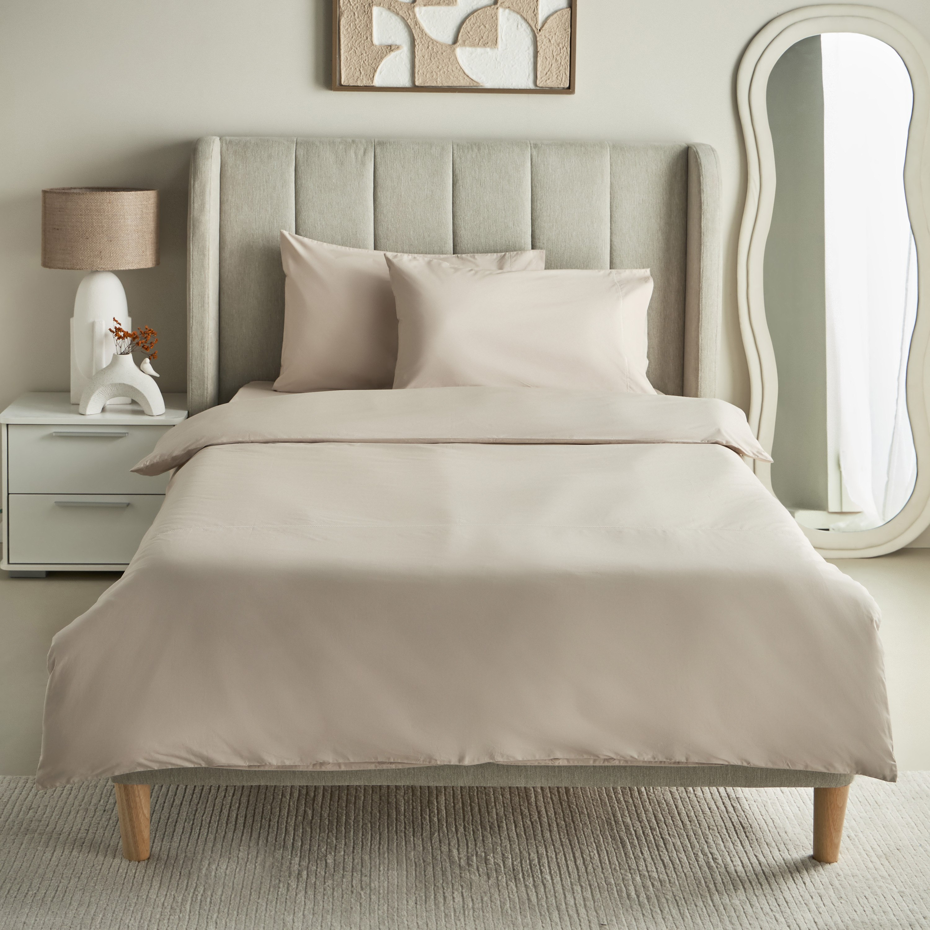 Purely-percale 3-Piece 300TC Percale Single Duvet Quilt Cover Set - 135x200 cm-hbxhomeware-hbxbedroom-image-3