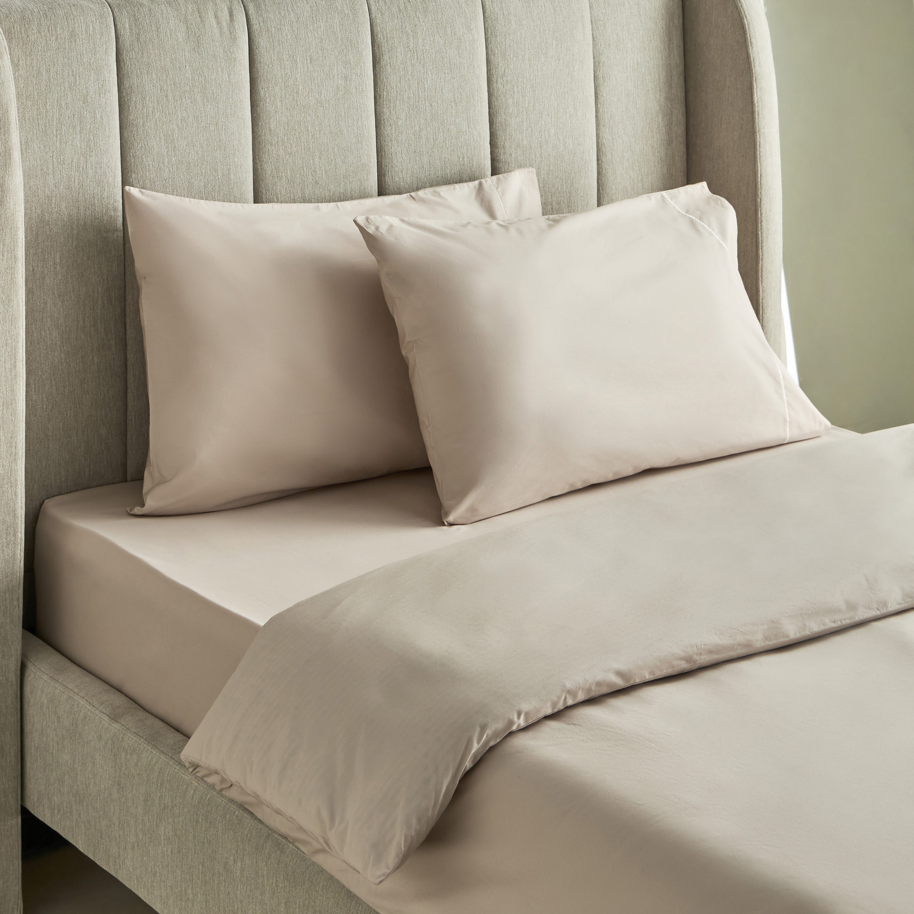 Purely-percale 3-Piece 300TC Percale Twin Duvet Quilt Cover Set - 150x220 cm-hbxhomeware-hbxbedroom-image-1