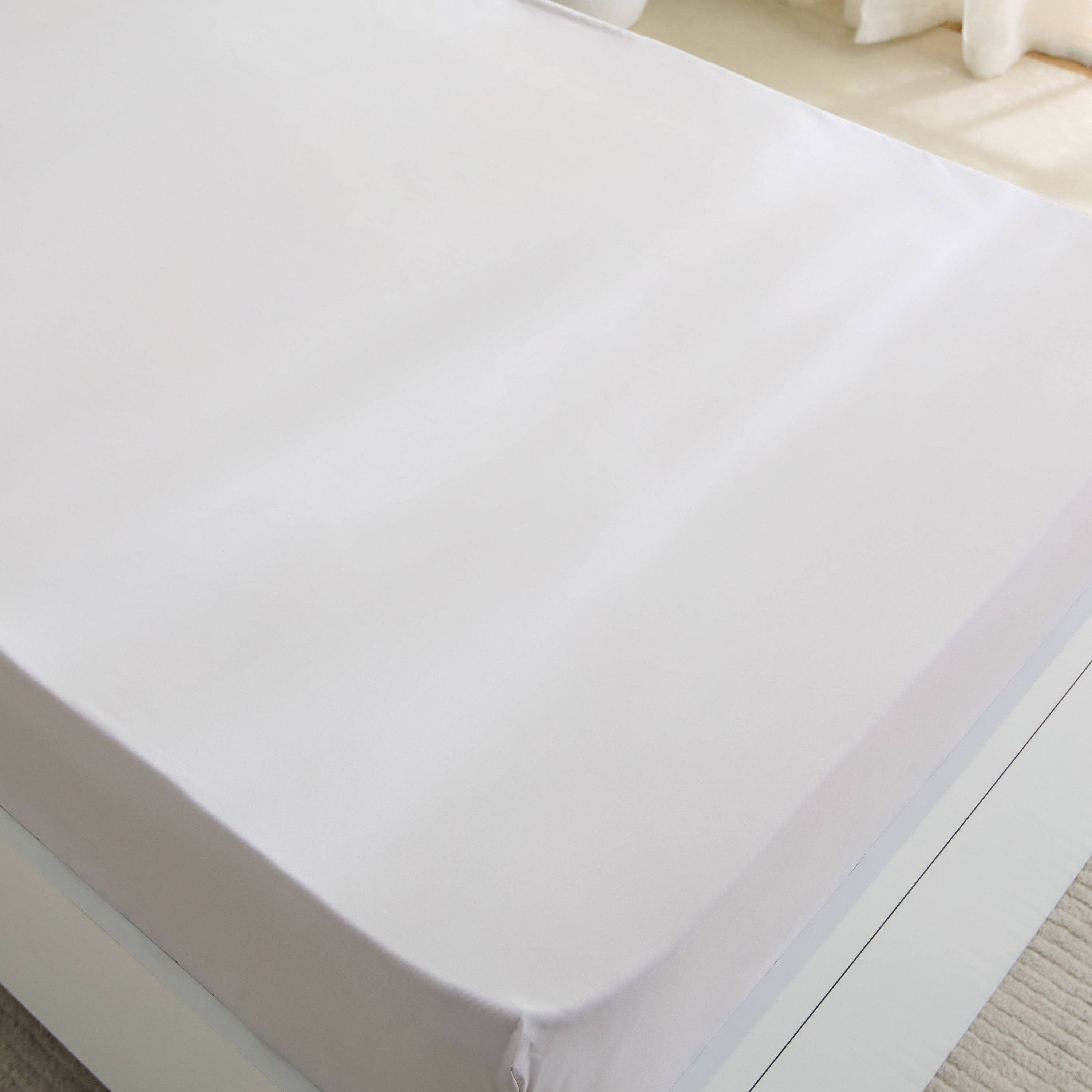 Purely-percale 300TC Single Fitted Sheet - 90x200+36 cm-hbxhomeware-hbxbedroom-image-5