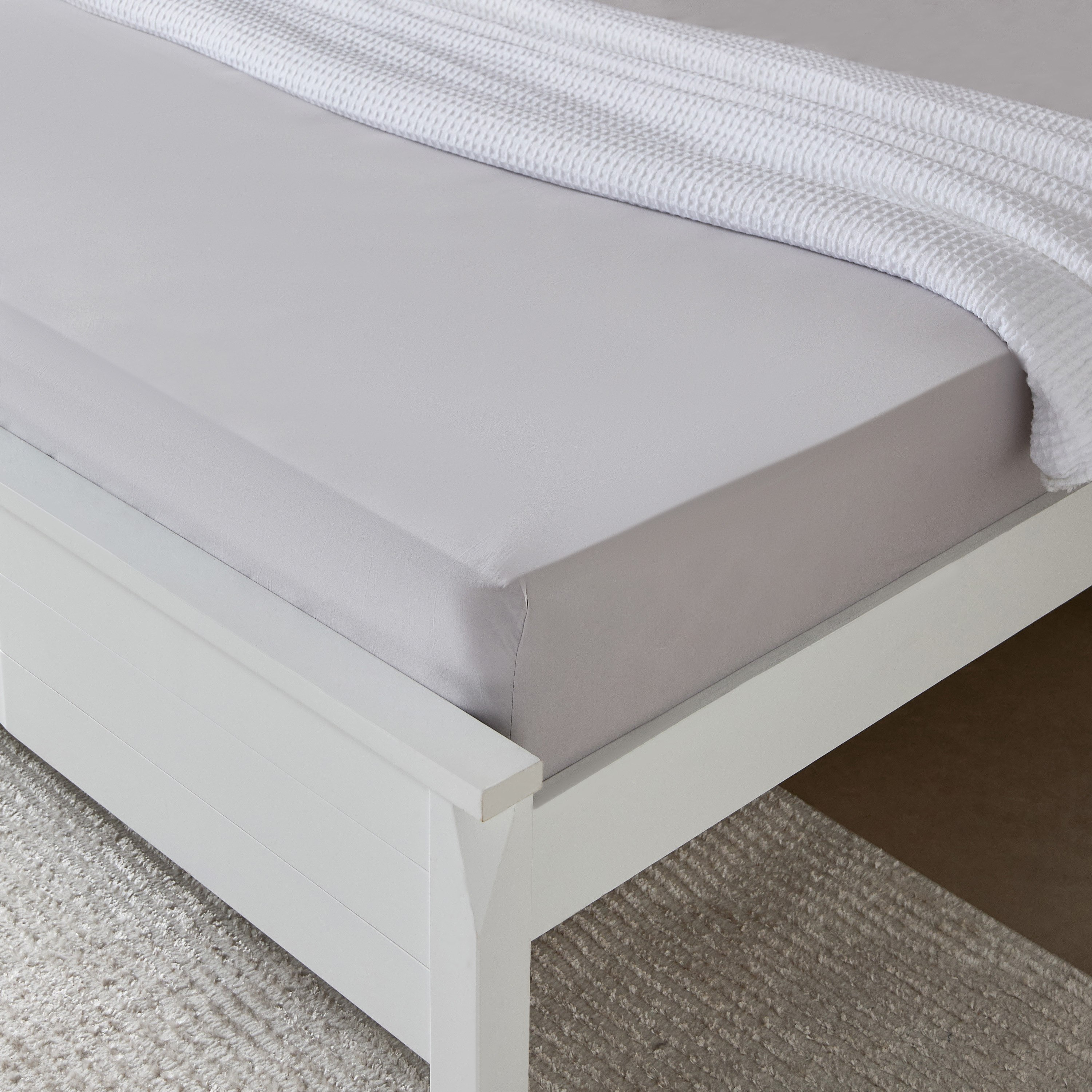 Purely Percale Queen Fitted Sheet - 150x200+40 cm-hbxhomeware-hbxbedroom-image-1