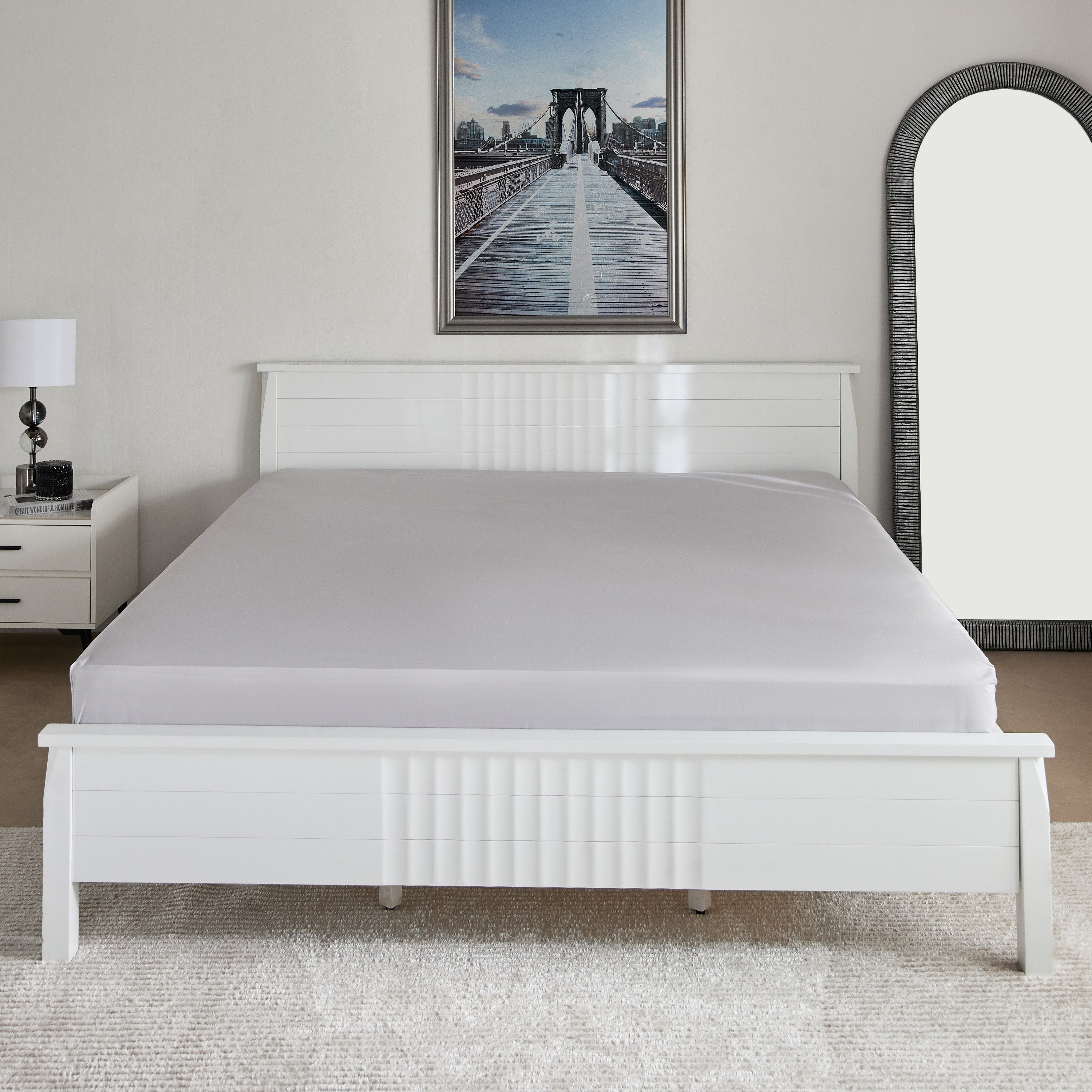 Purely Percale Queen Fitted Sheet - 150x200+40 cm-hbxhomeware-hbxbedroom-image-3
