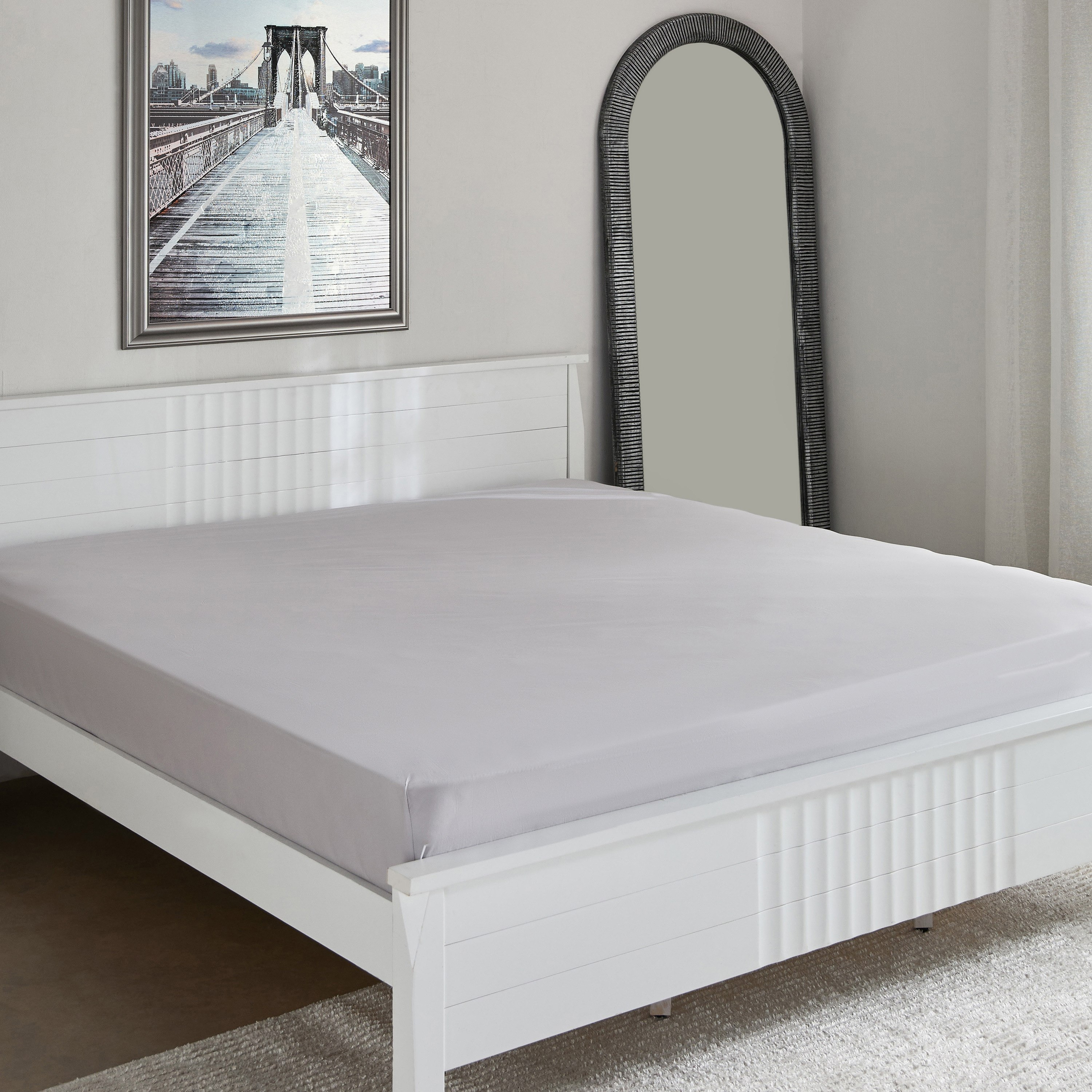 Purely Percale Olympic Queen Fitted Sheet - 160x200+40 cm-hbxhomeware-hbxbedroom-image-2