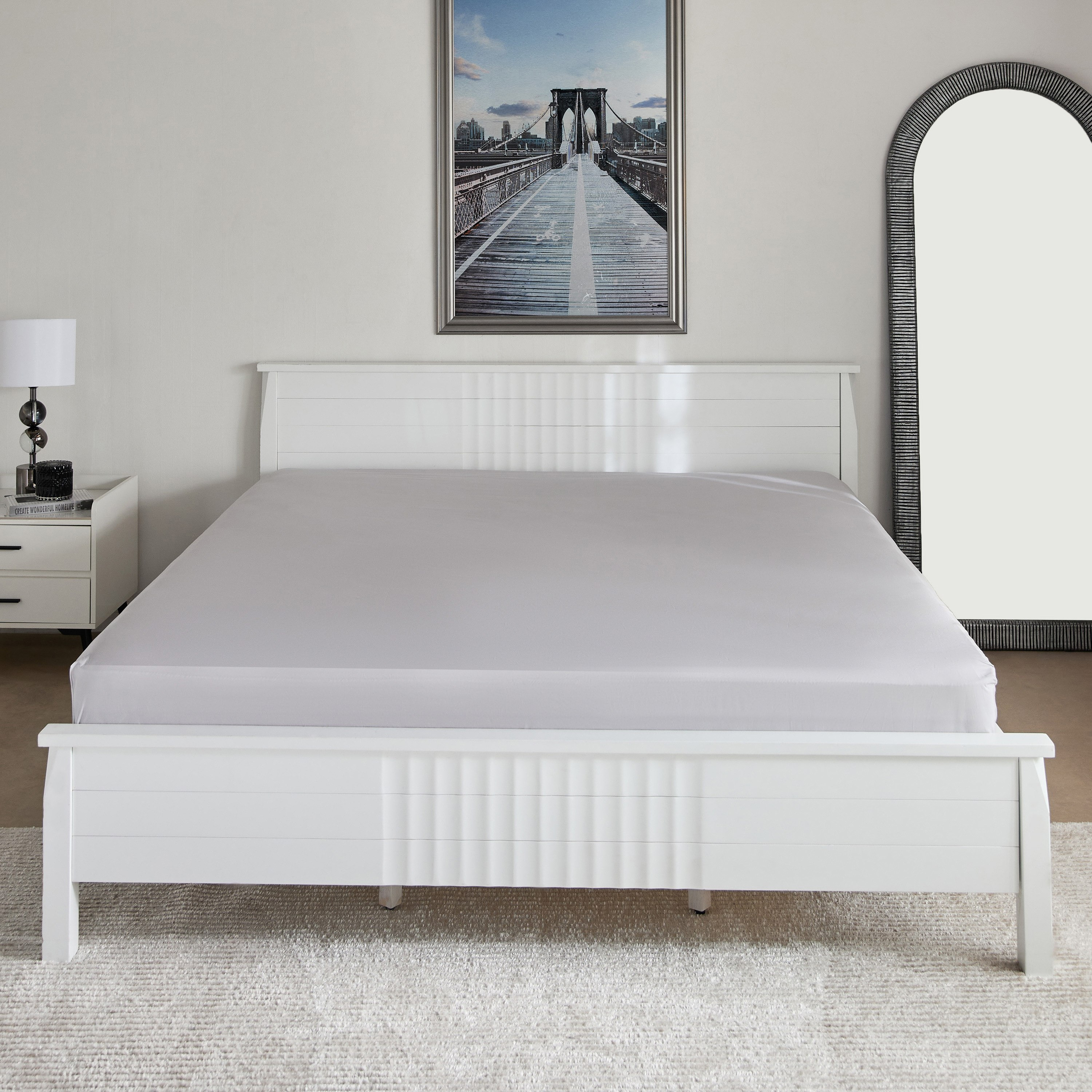 Purely Percale Olympic Queen Fitted Sheet - 160x200+40 cm-hbxhomeware-hbxbedroom-image-3