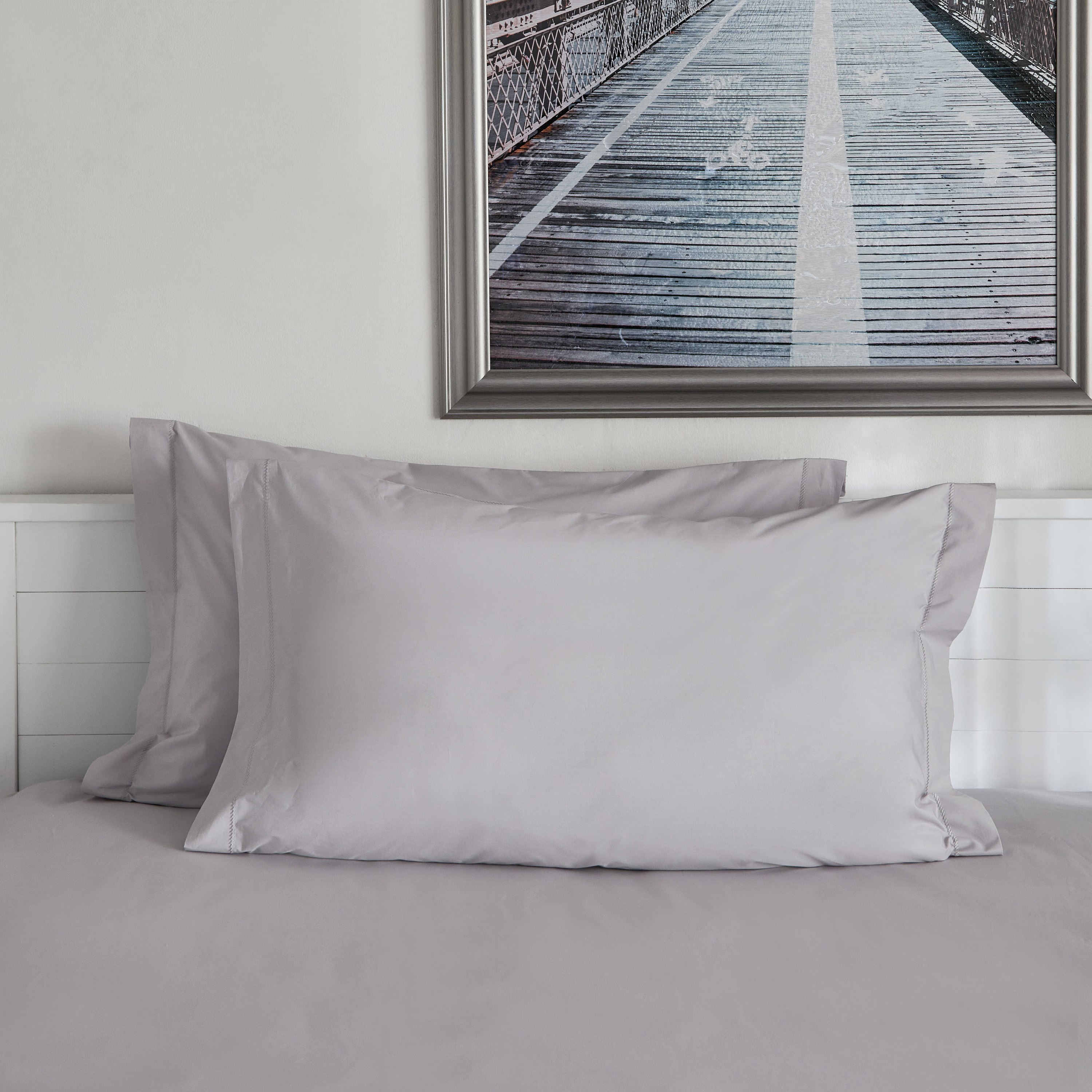 Purely-Percale 2-Piece 300TC Percale Pillowcase Set with Flange - 50x75+15 cm-hbxhomeware-hbxbedroom-image-2