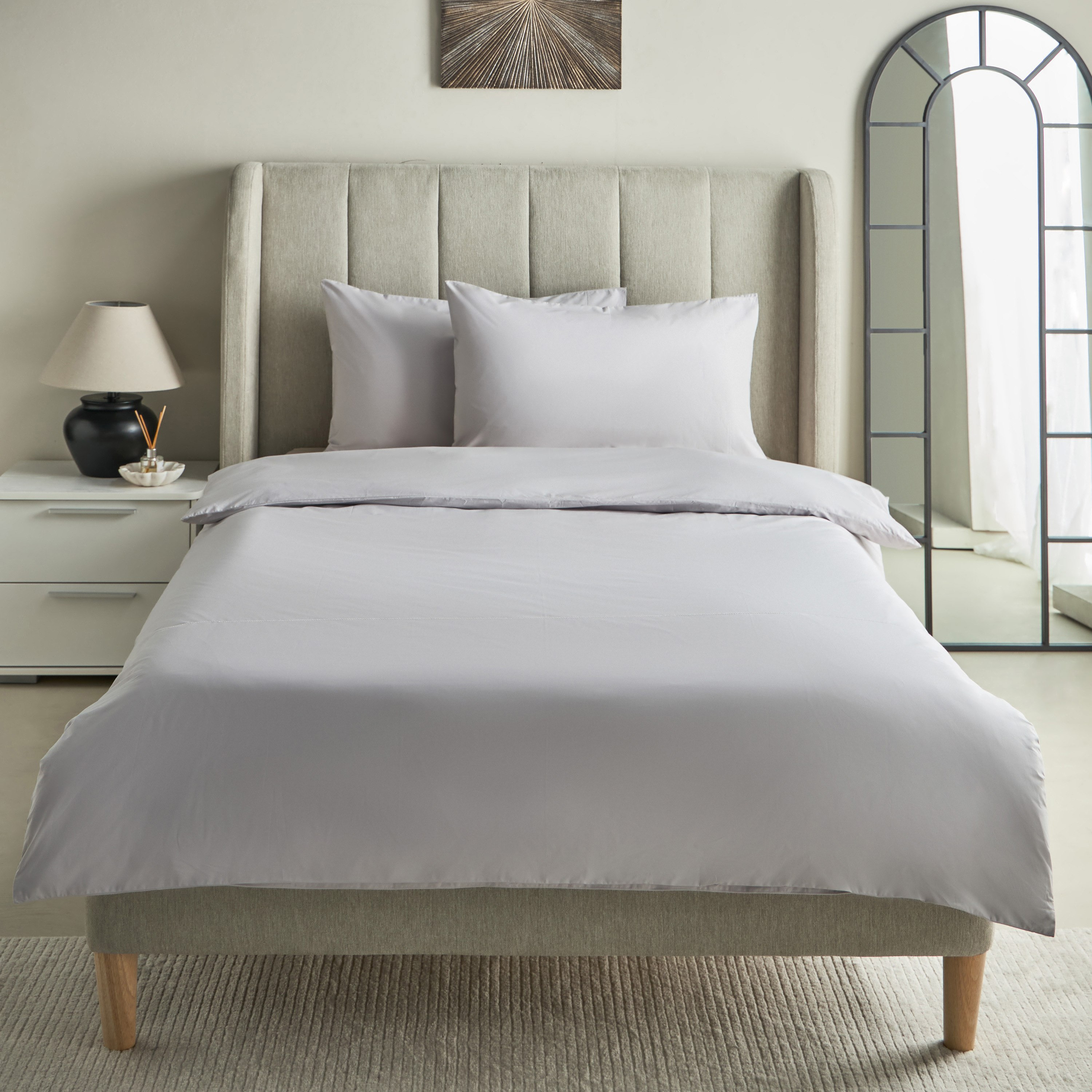 Purely-percale 3-Piece 300TC Percale Single Duvet Quilt Cover Set - 135x200 cm-hbxhomeware-hbxbedroom-image-3