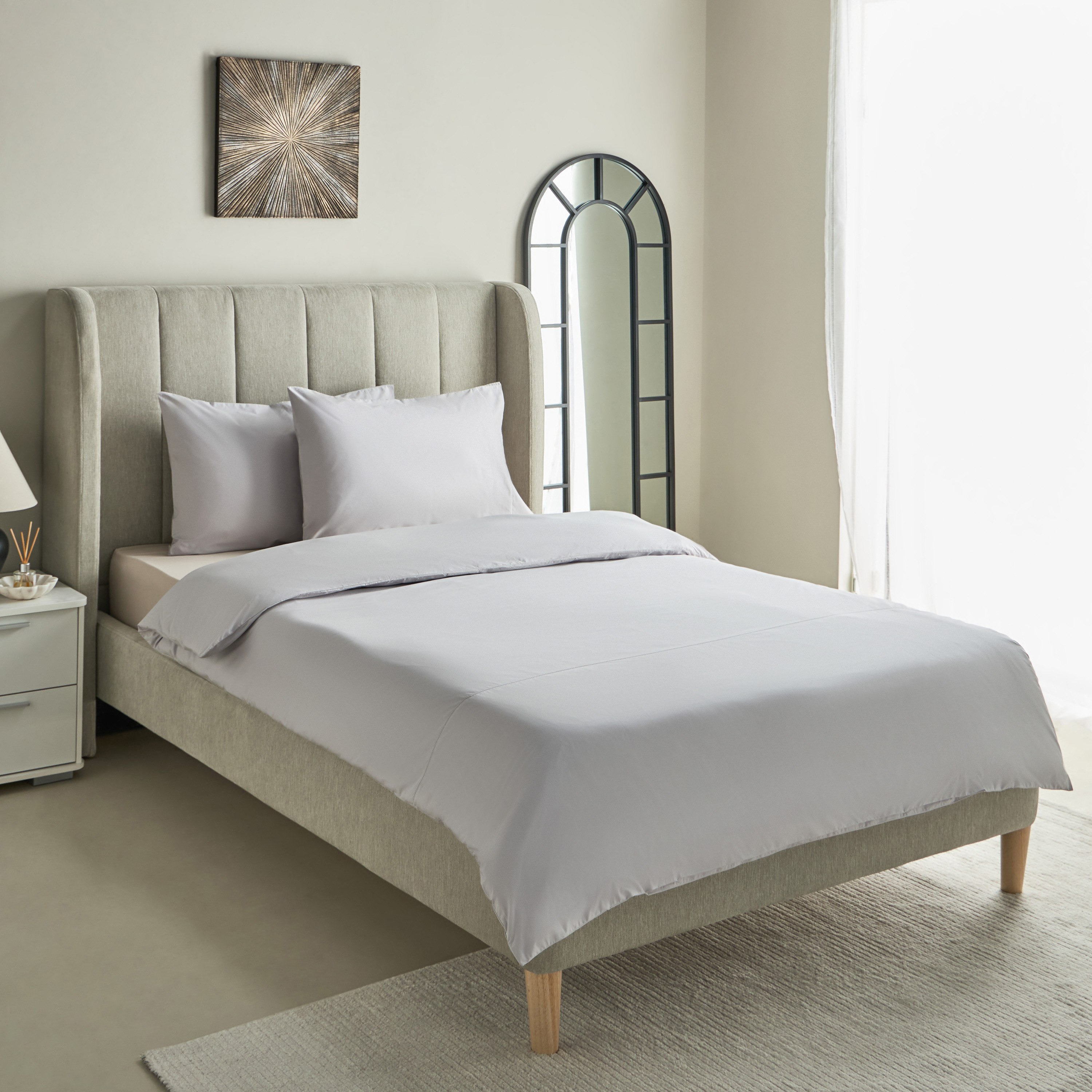 Purely-percale 3-Piece 300TC Percale Twin Duvet Quilt Cover Set - 150x220 cm-hbxhomeware-hbxbedroom-image-2