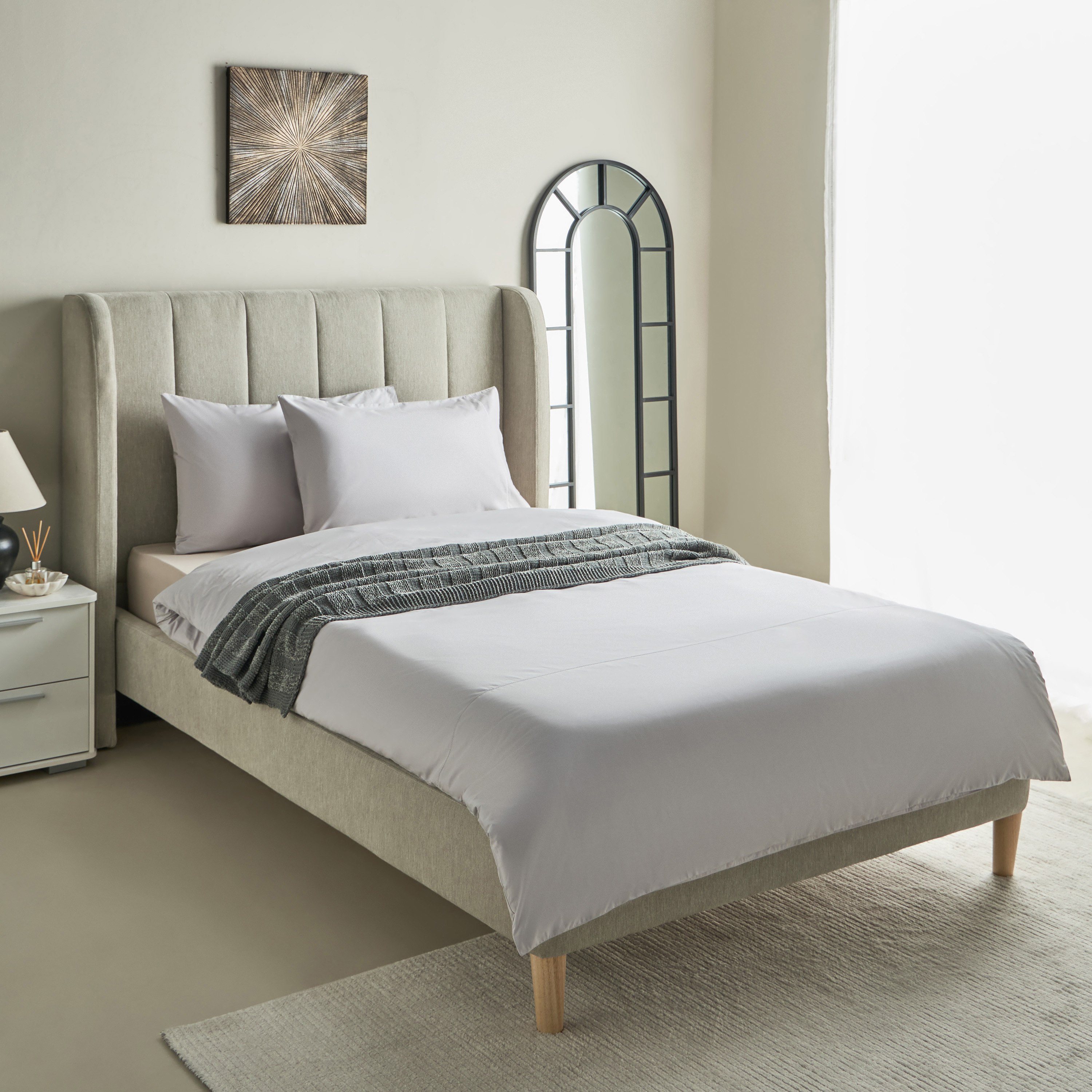 Purely-percale 3-Piece 300TC Percale Twin Duvet Quilt Cover Set - 150x220 cm-hbxhomeware-hbxbedroom-image-7