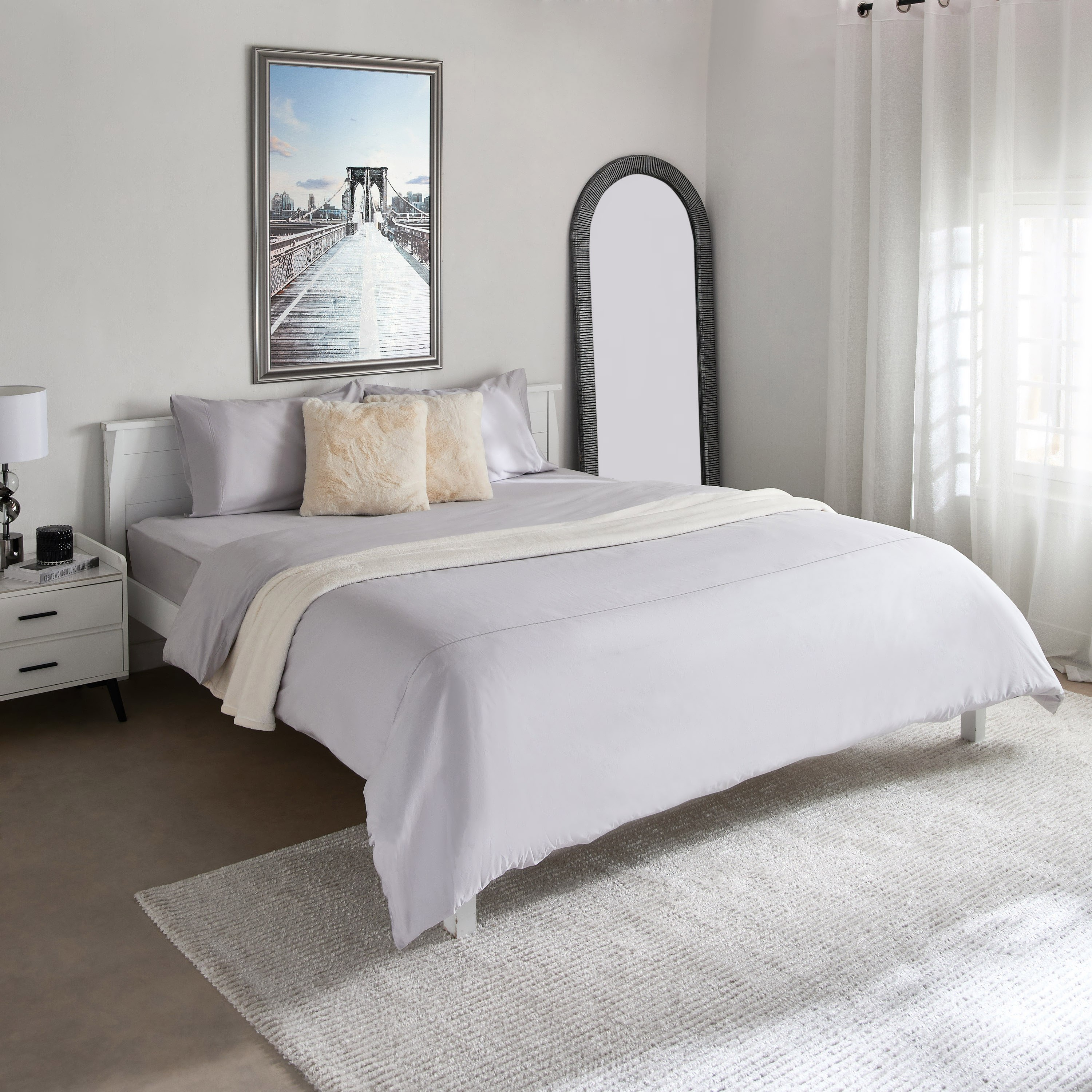 Purely-percale 3-Piece 300TC Percale Queen King Duvet Quilt Cover Set - 220x220 cm-hbxhomeware-hbxbedroom-image-10