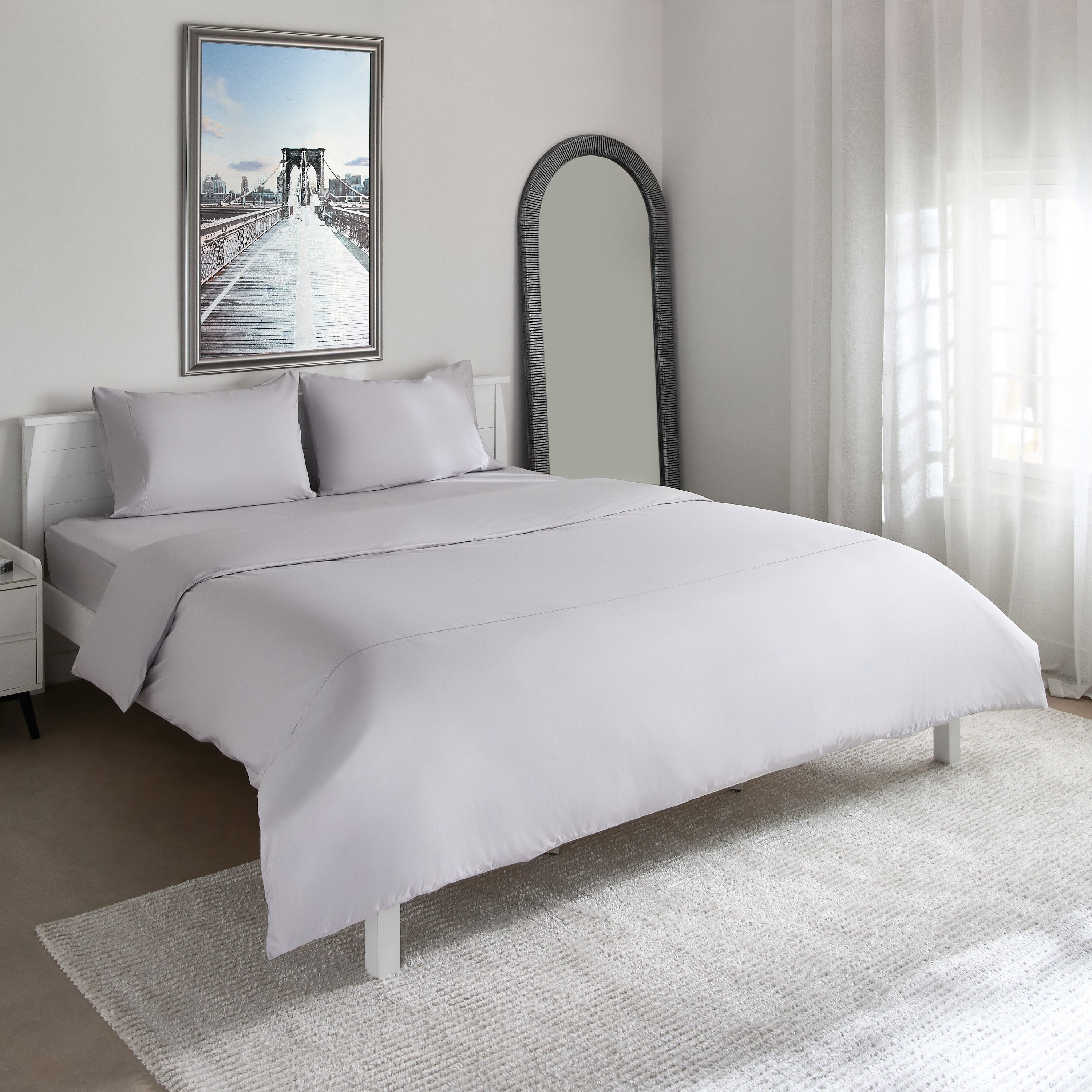 Purely Percale 300 Thread Count 3-Piece Super King Duvet Cover Set - 240x220 cm-hbxhomeware-hbxbedroom-image-2