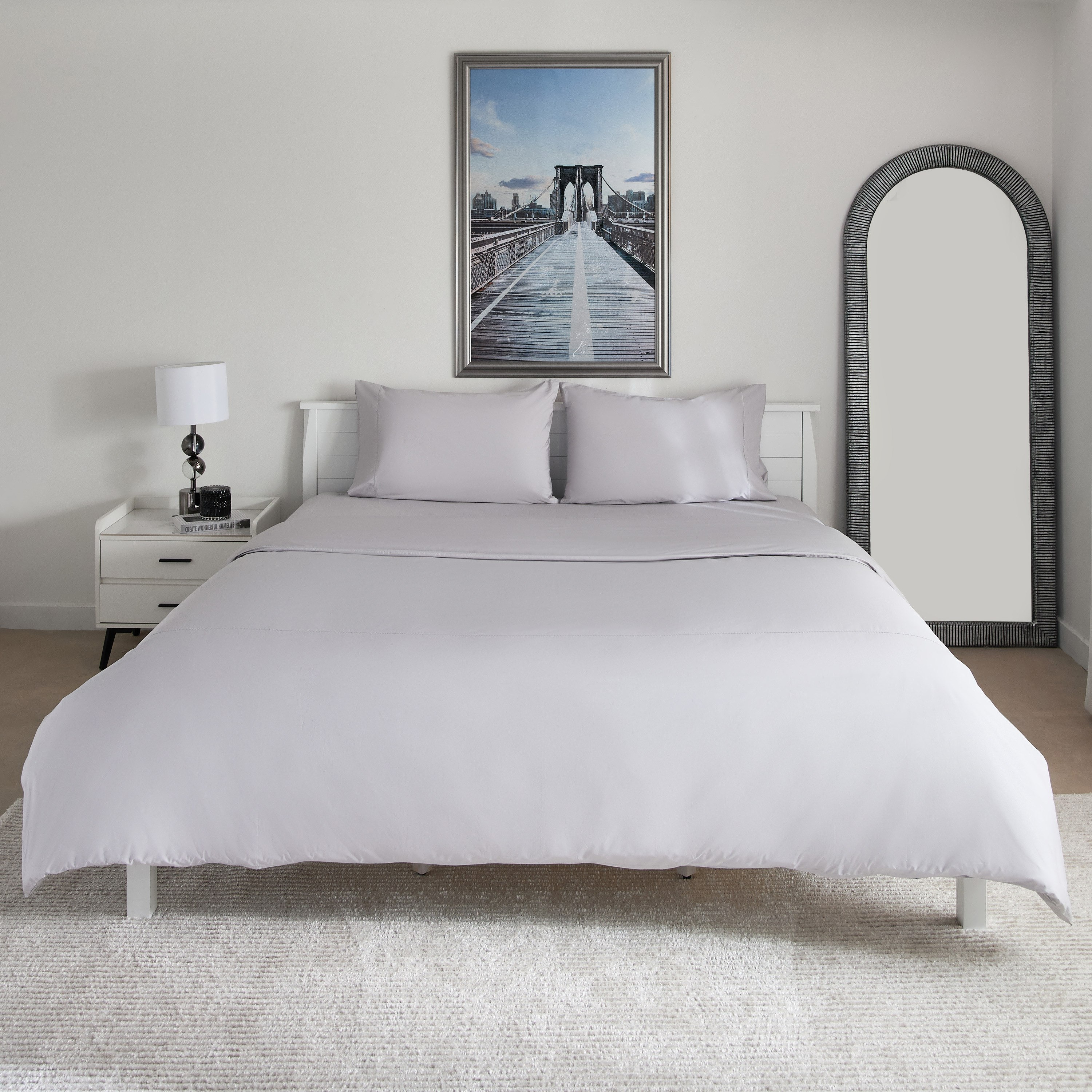 Purely Percale 300 Thread Count 3-Piece Super King Duvet Cover Set - 240x220 cm-hbxhomeware-hbxbedroom-image-3
