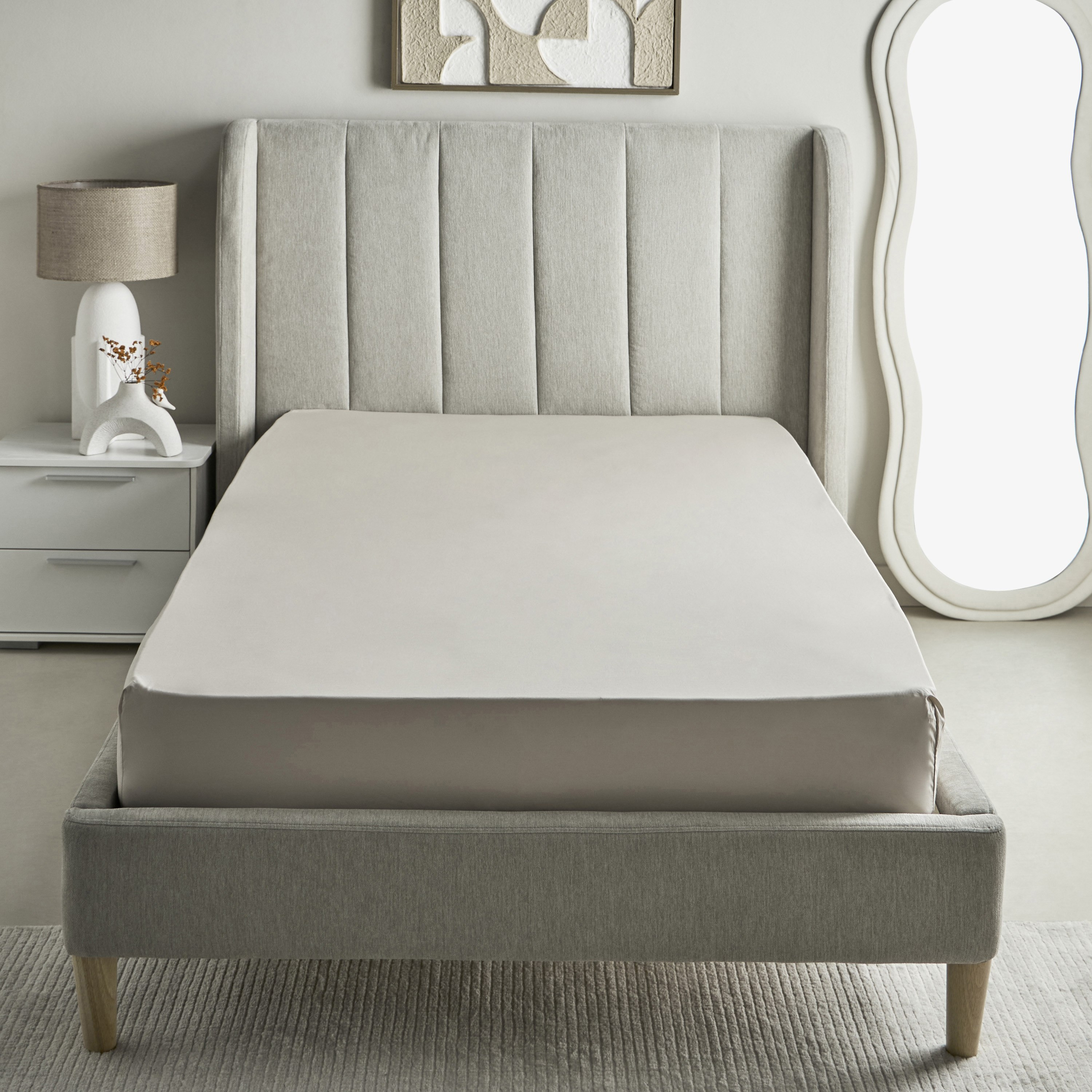 Purely-percale 300TC Single Fitted Sheet - 90x200+36 cm-hbxhomeware-bedding-fittedsheets-image-3