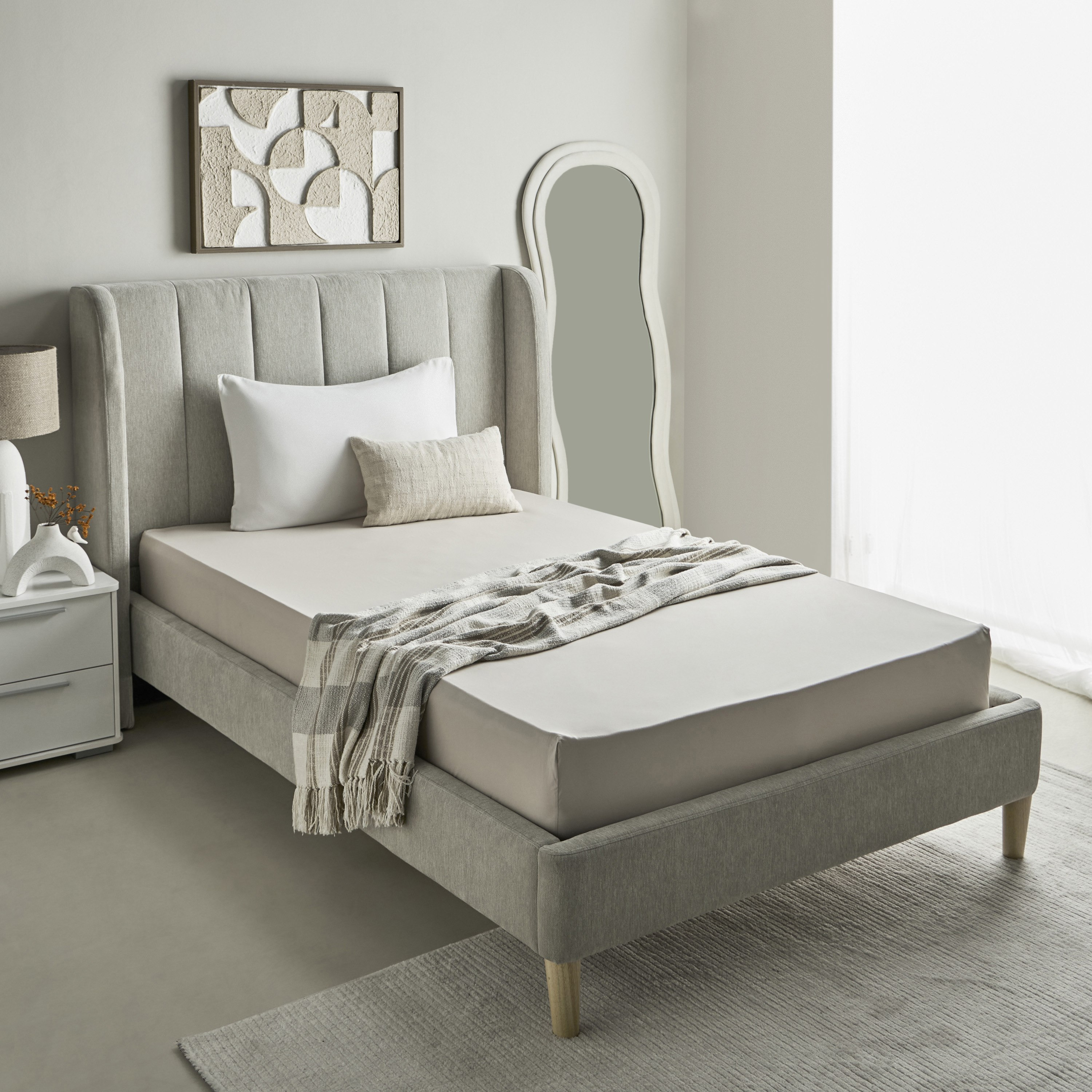 Purely-percale 300TC Single Fitted Sheet - 90x200+36 cm-hbxhomeware-bedding-fittedsheets-image-8