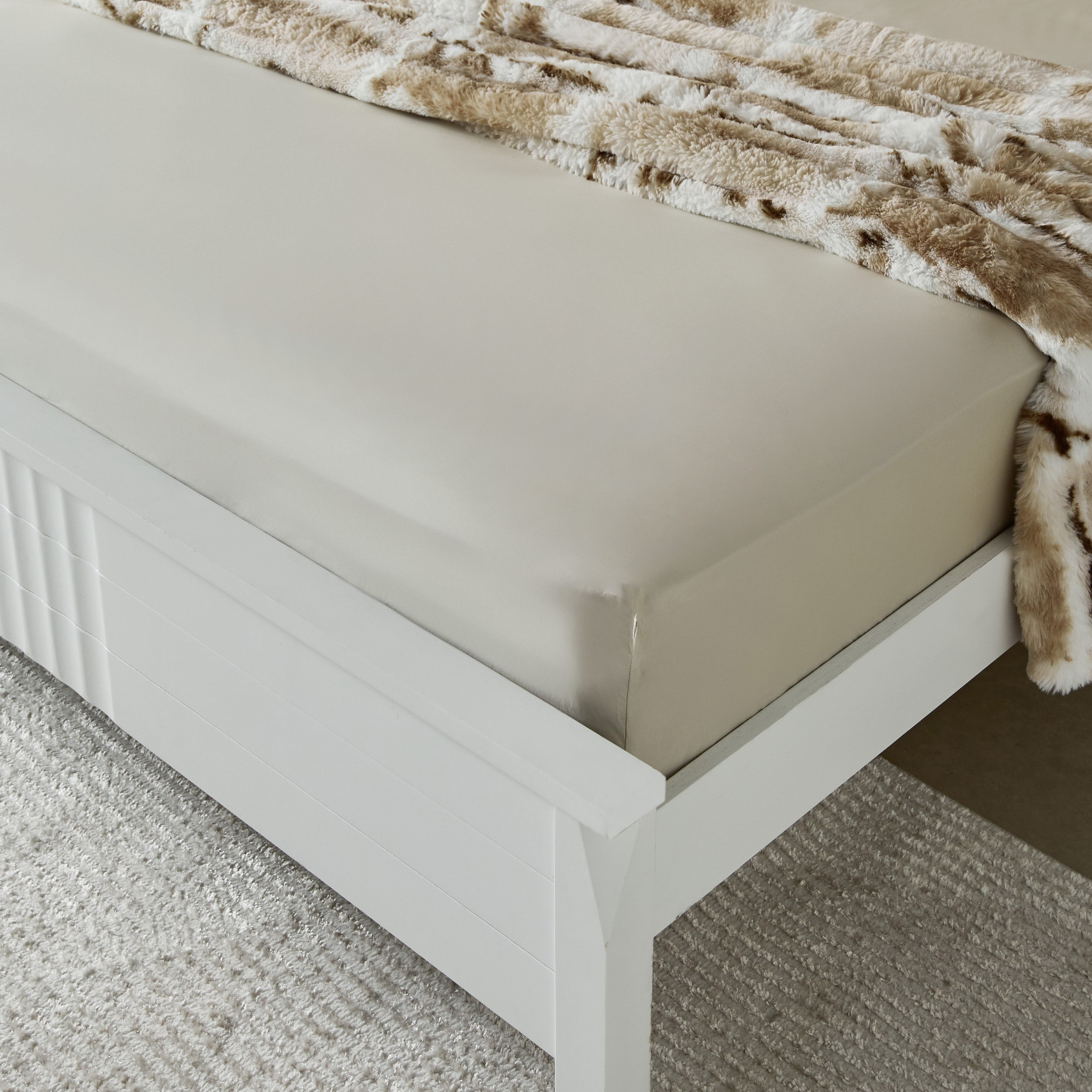 Purely Percale Olympic Queen Fitted Sheet - 160x200+40 cm-hbxhomeware-hbxbedroom-image-1