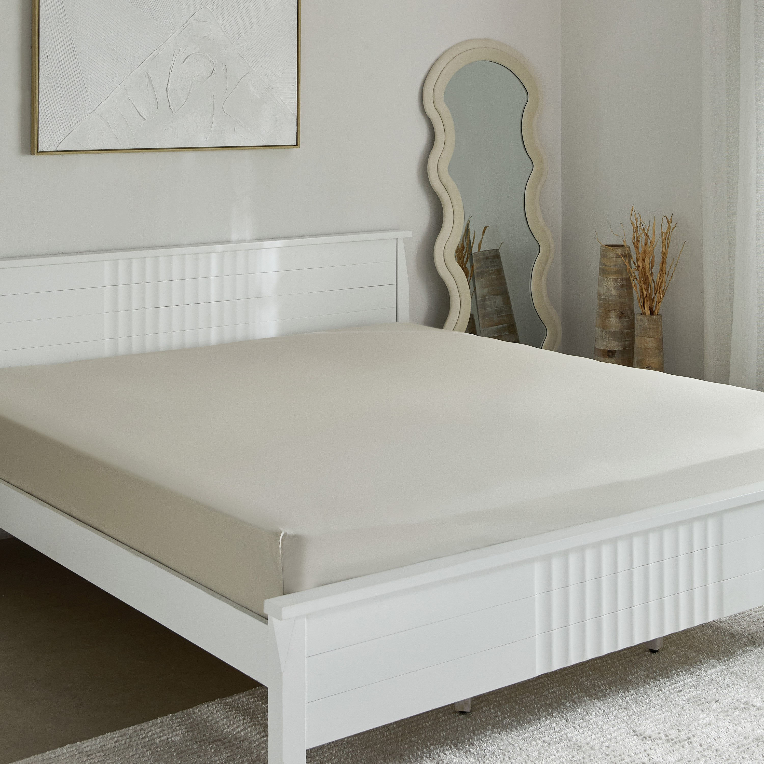 Purely Percale Olympic Queen Fitted Sheet - 160x200+40 cm-hbxhomeware-hbxbedroom-image-2