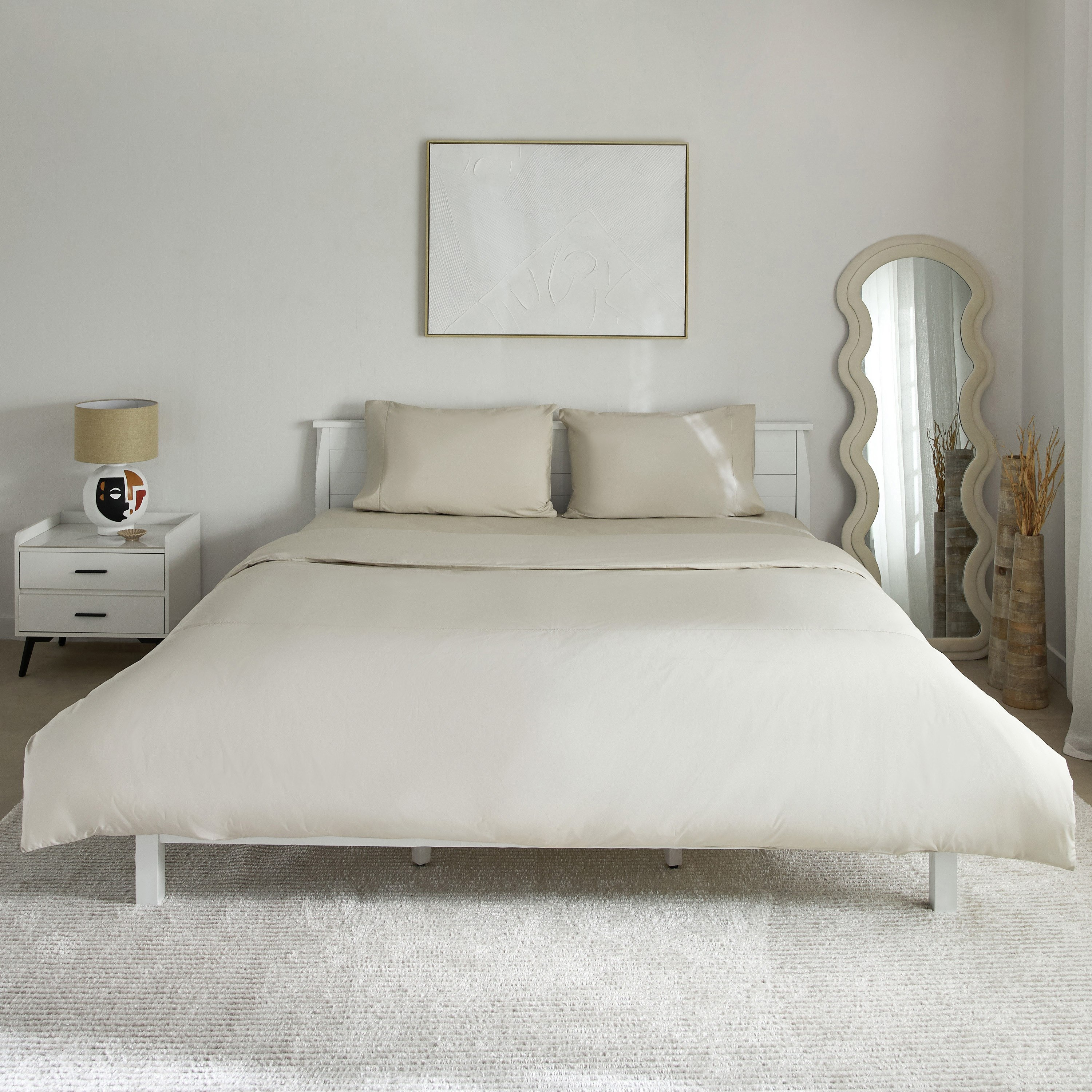 Purely-percale 3-Piece 300TC Percale Queen King Duvet Quilt Cover Set - 220x220 cm-hbxhomeware-hbxbedroom-image-3