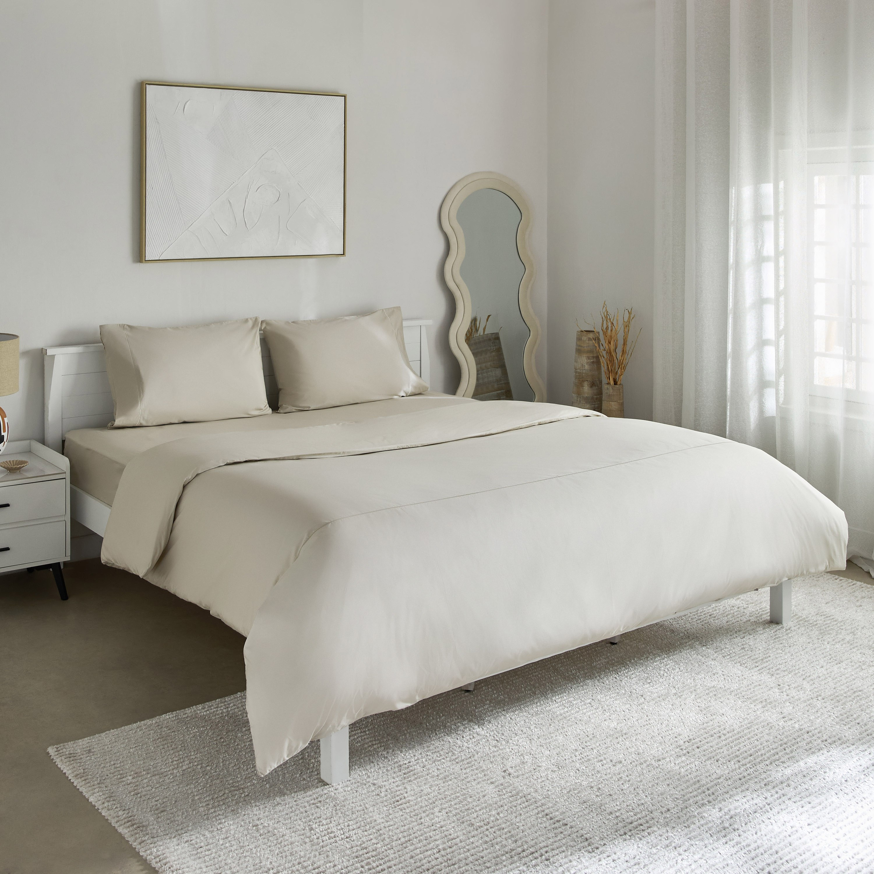 Purely Percale 300 Thread Count 3-Piece Super King Duvet Cover Set - 240x220 cm-hbxhomeware-hbxbedroom-image-2