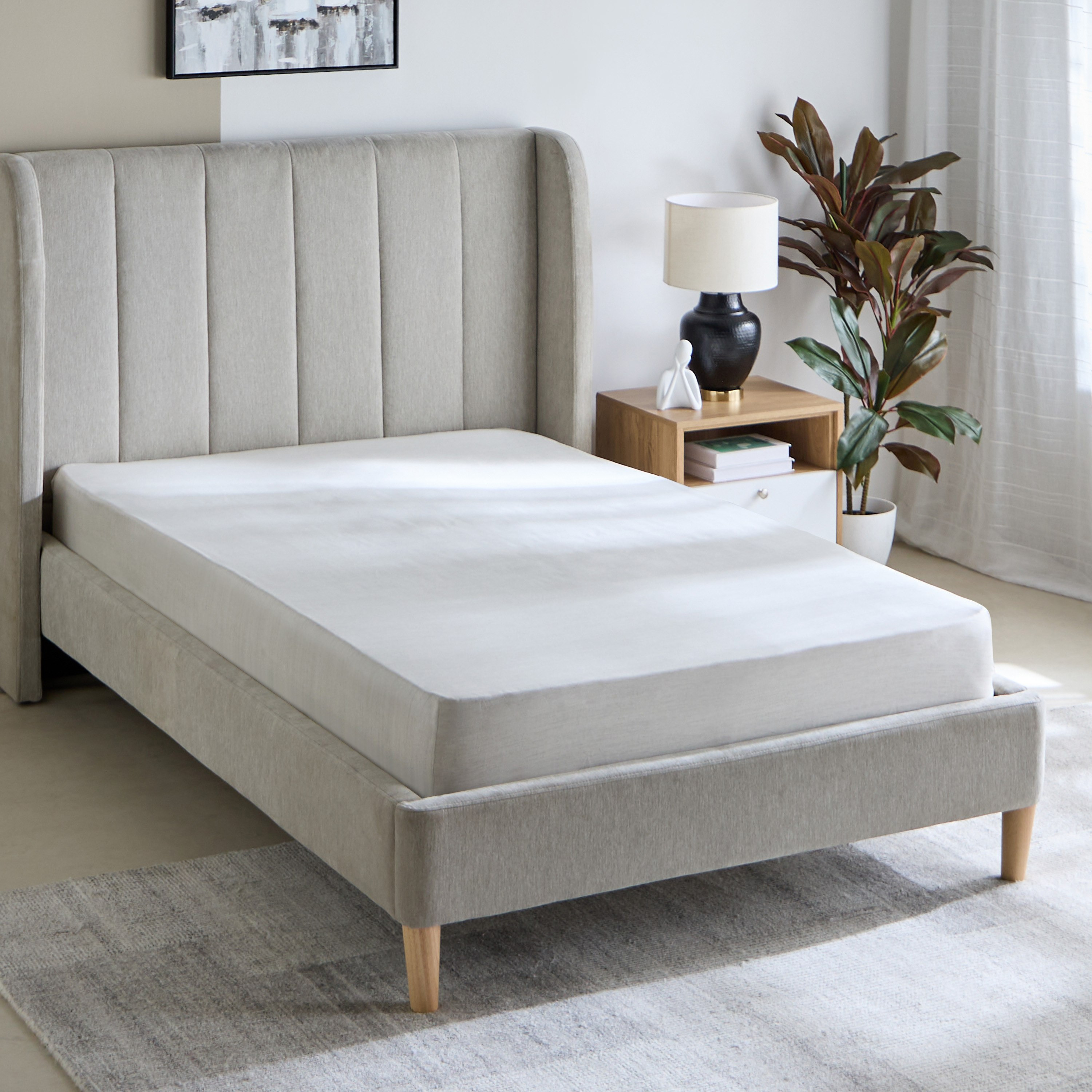 شرشف مطّاطي توين قطن بطبعات من هيوستن فيلث - 120x200+33 سم-hbxhomeware-hbxbedroom-image-2
