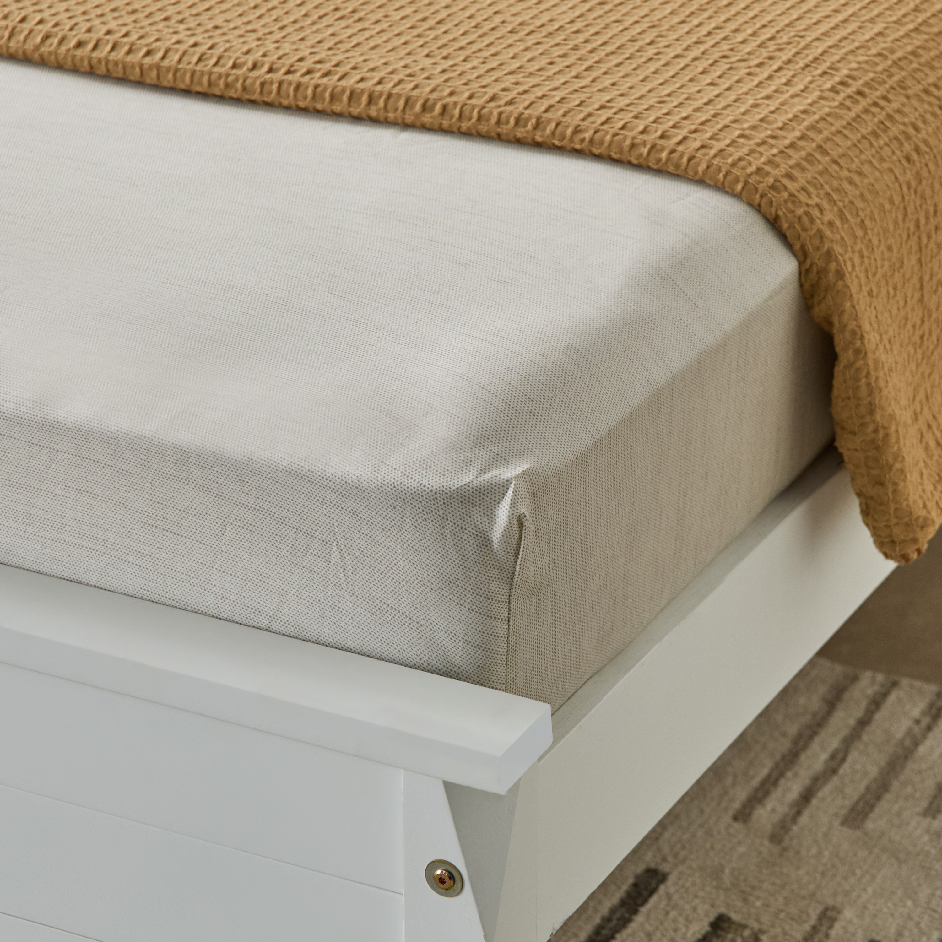 شرشف مطّاطي كوين قطن بطبعات فيلث من هيوستن - 150x200+33 سم-hbxhomeware-hbxbedroom-image-1