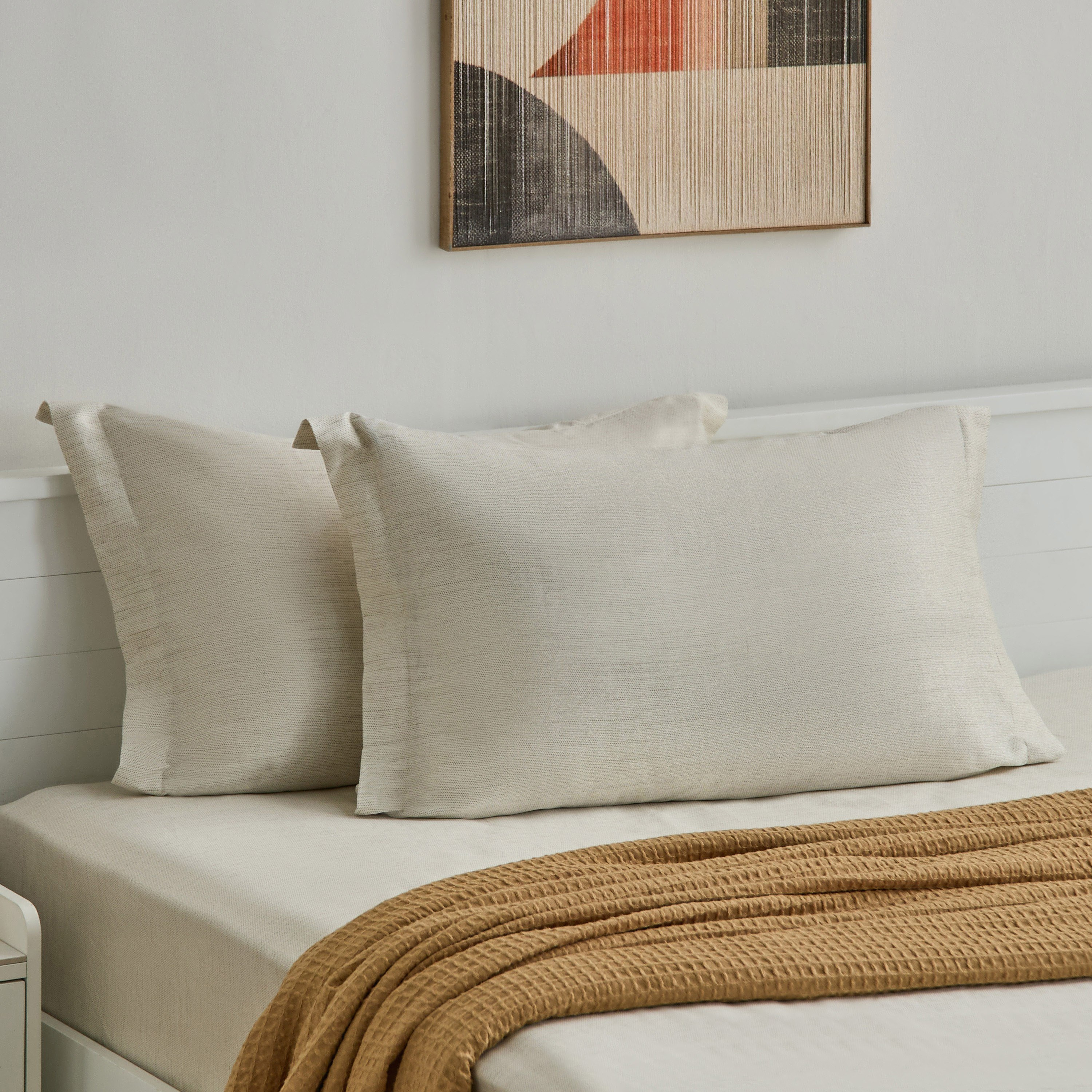 طقم أغطية وسائد قطنية قطعتين بطبعات فيلث من هيوستن - 50x75+5 سم-hbxhomeware-hbxbedroom-image-1