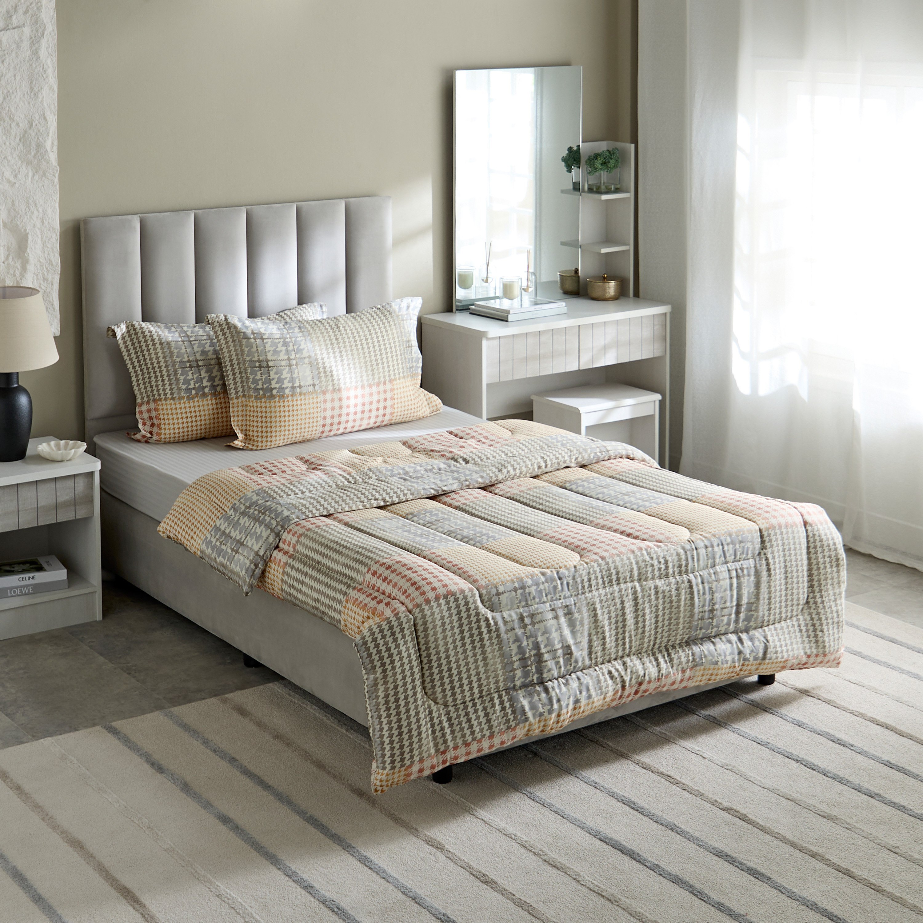 Houston Veilth 3-Piece Printed Cotton Twin Comforter Set - 160x220 cm-hbxhomeware-hbxbedroom-image-2
