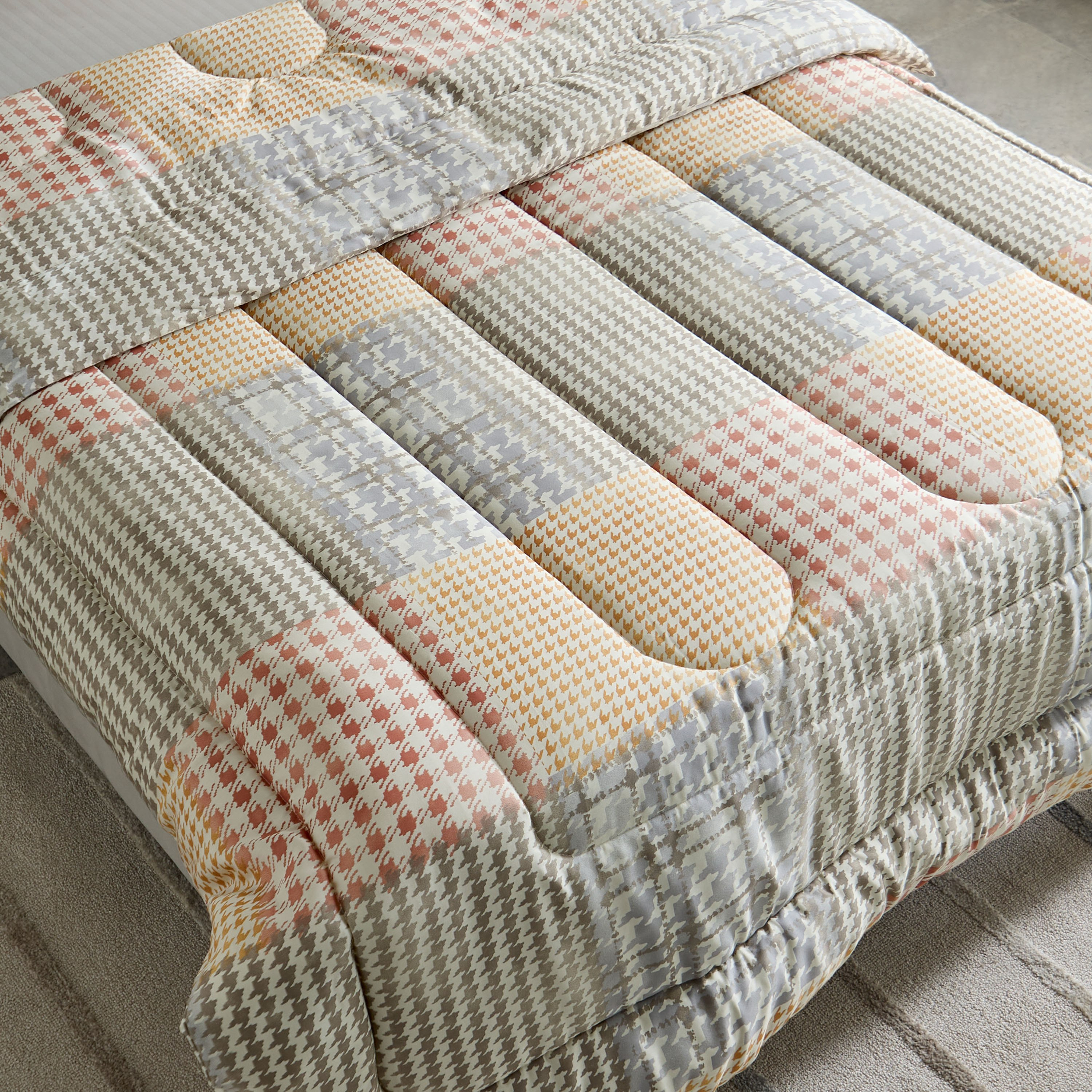 Houston Veilth 3-Piece Printed Cotton Twin Comforter Set - 160x220 cm-hbxhomeware-hbxbedroom-image-4
