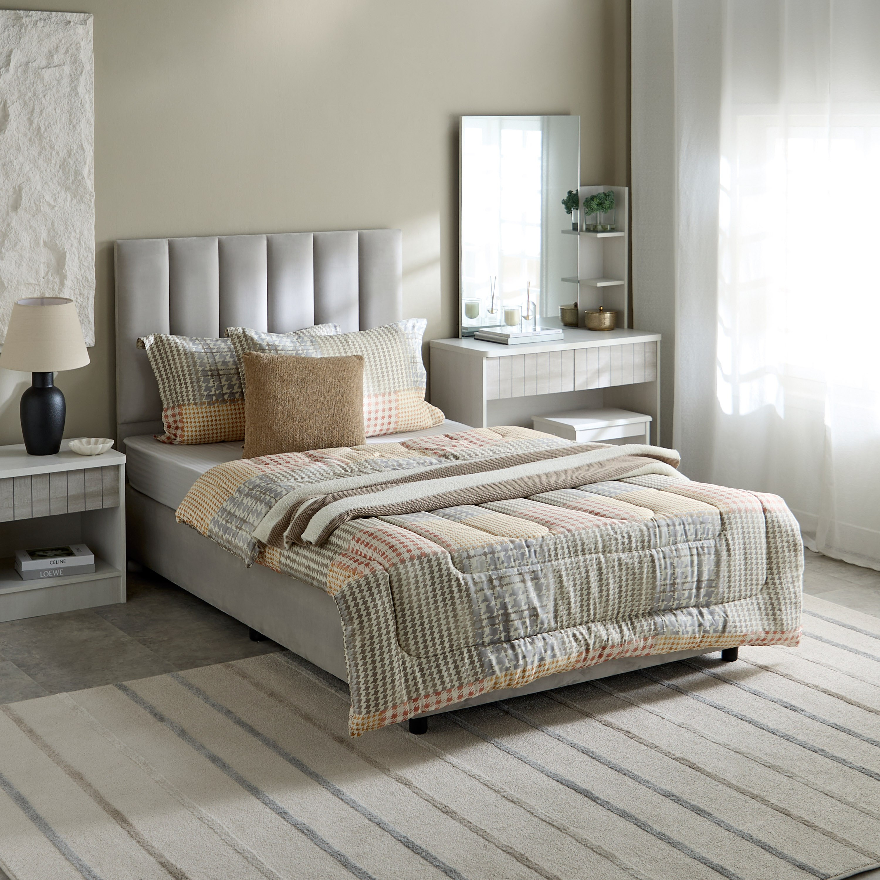 Houston Veilth 3-Piece Printed Cotton Twin Comforter Set - 160x220 cm-hbxhomeware-hbxbedroom-image-8