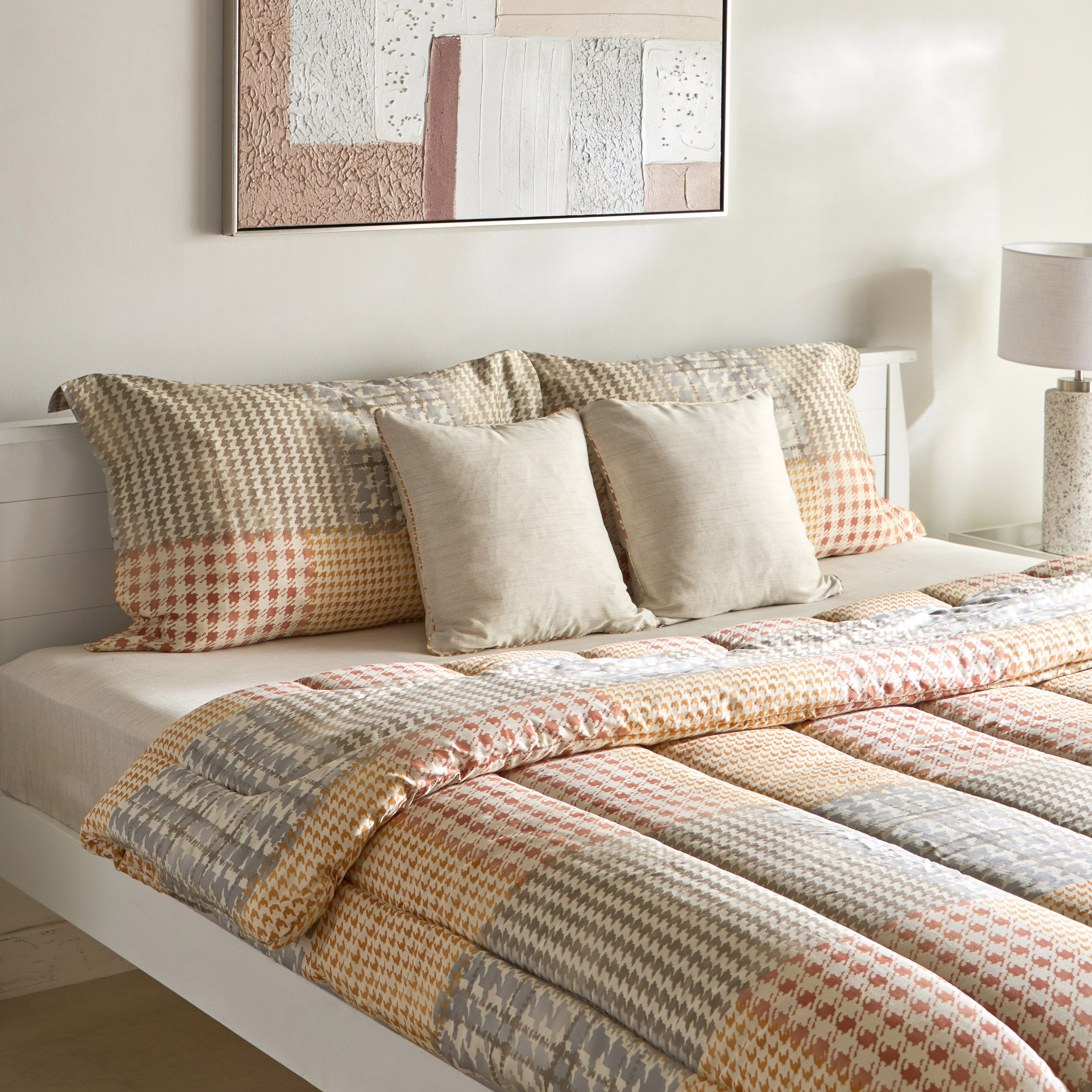 طقم لحاف كينج قطن بطبعات 5 قطع فيلث من هيوستن - 220x240 سم-hbxhomeware-hbxbedroom-image-1