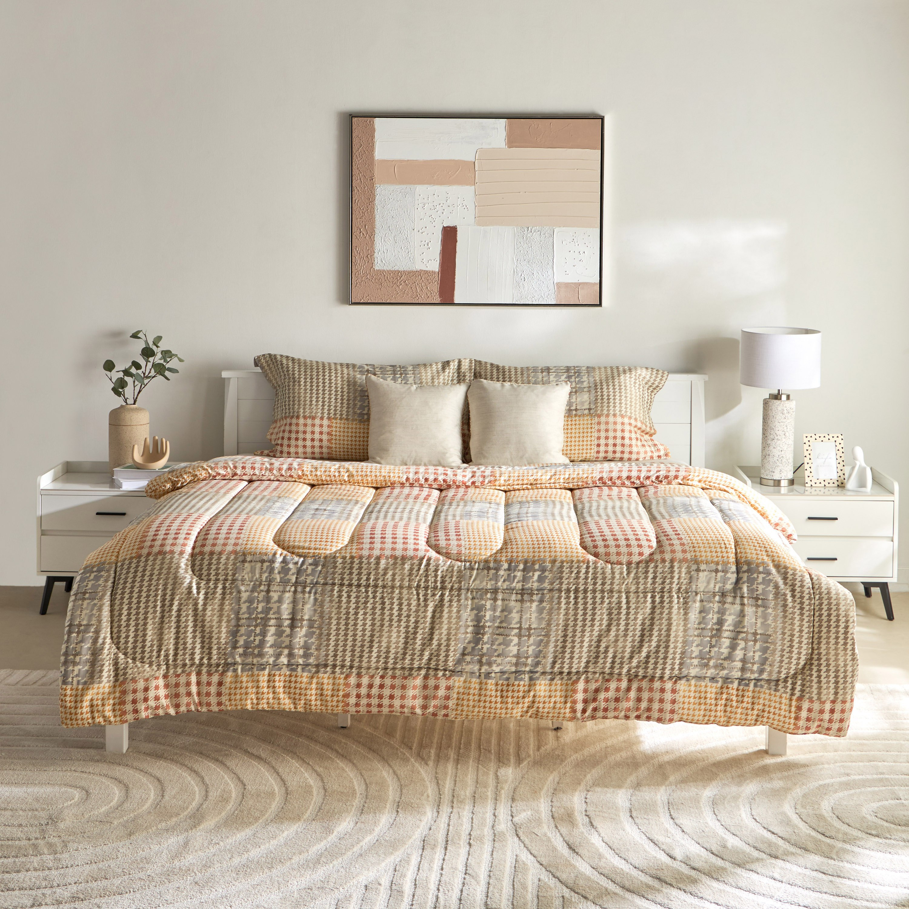 طقم لحاف كينج قطن بطبعات 5 قطع فيلث من هيوستن - 220x240 سم-hbxhomeware-hbxbedroom-image-3