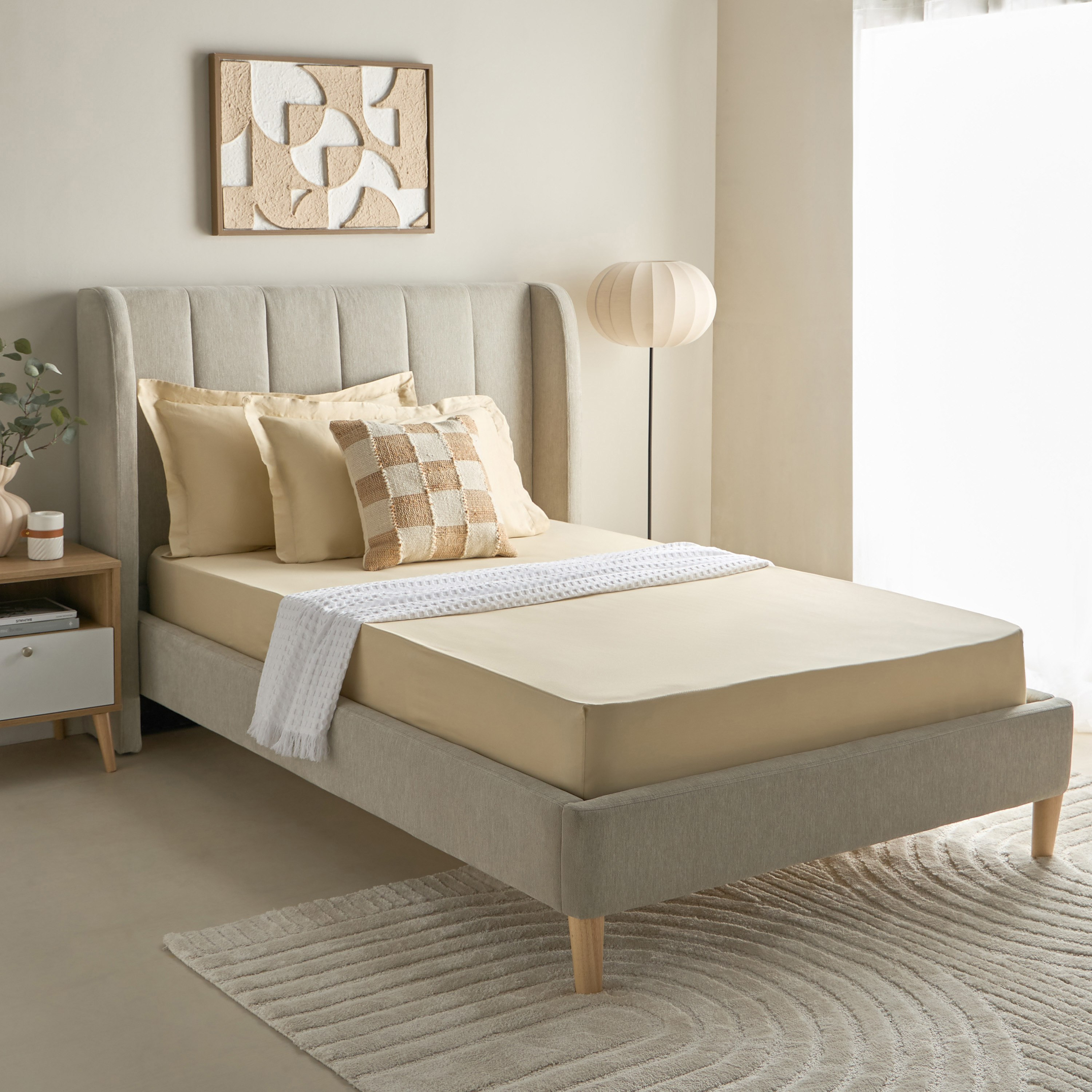 Houston Daisley Cotton Twin Fitted Sheet - 120x200+33 cm-hbxhomeware-hbxbedroom-image-8