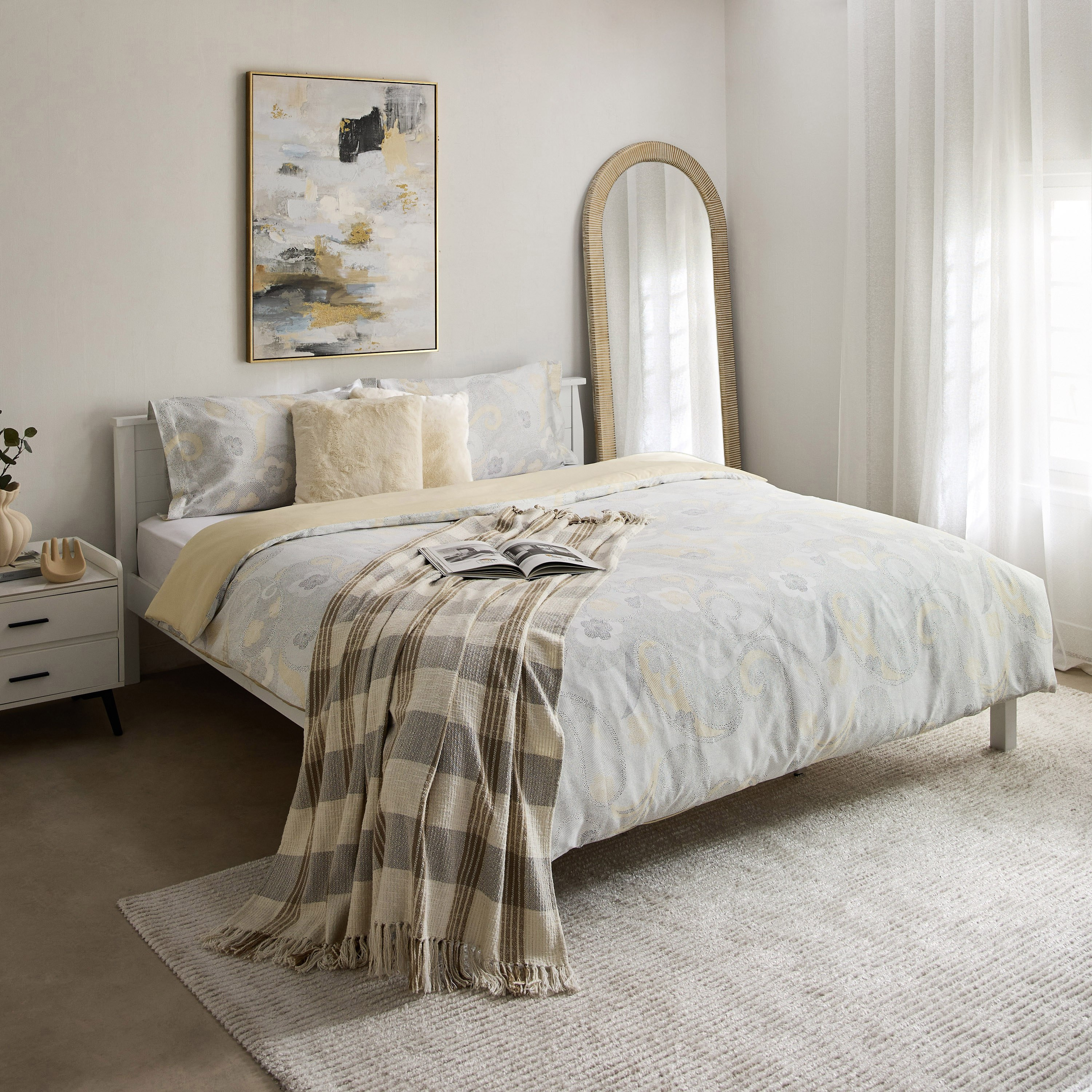طقم غطاء لحاف مبطّن كينج قطن بطبعات 3 قطع  ديزلي من هيوستن- 220x220 سم-hbxhomeware-hbxbedroom-image-9
