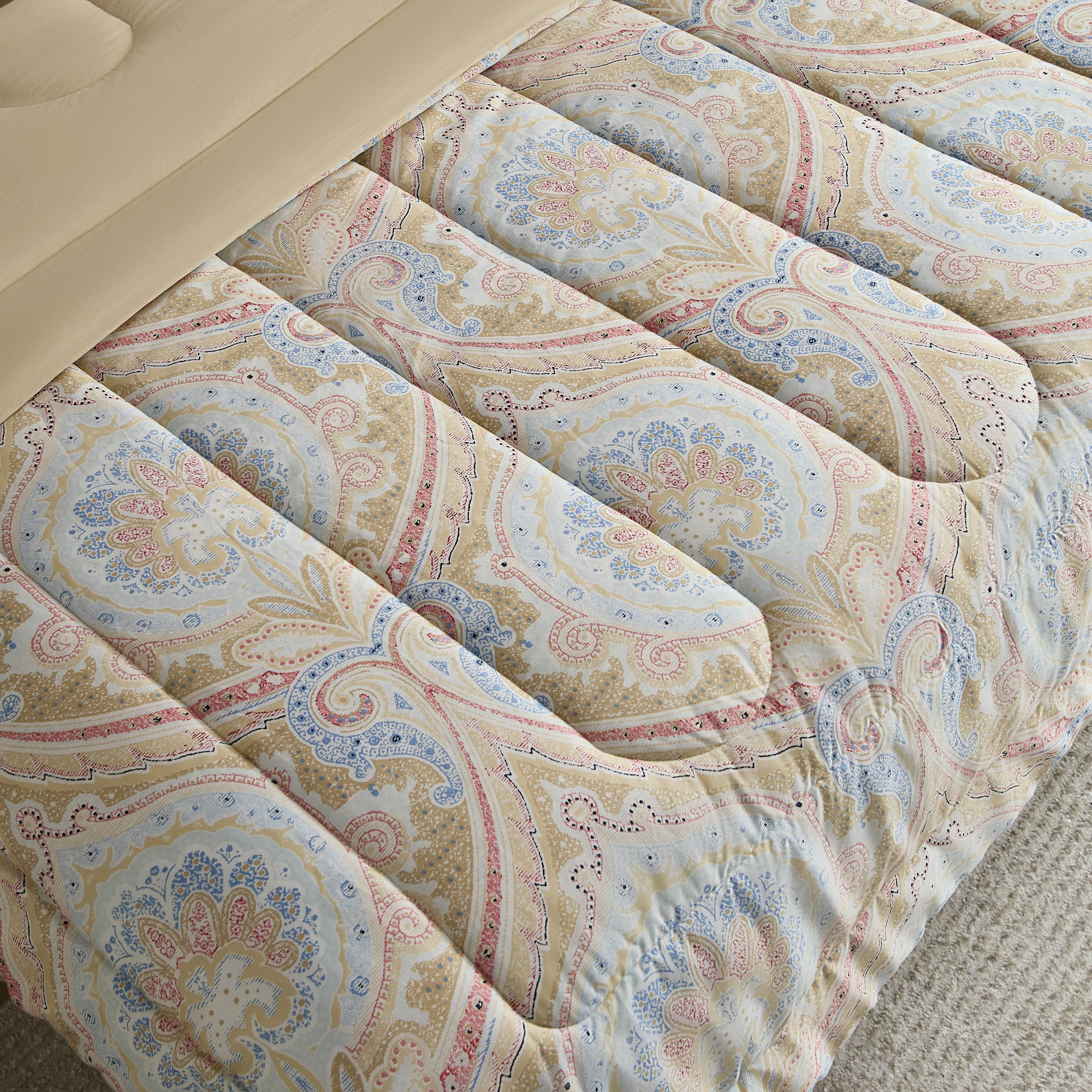 طقم لحاف كينج قطن بطبعات 5 قطع إثنو من هيوستن - 220x240 سم-hbxhomeware-hbxbedroom-image-4