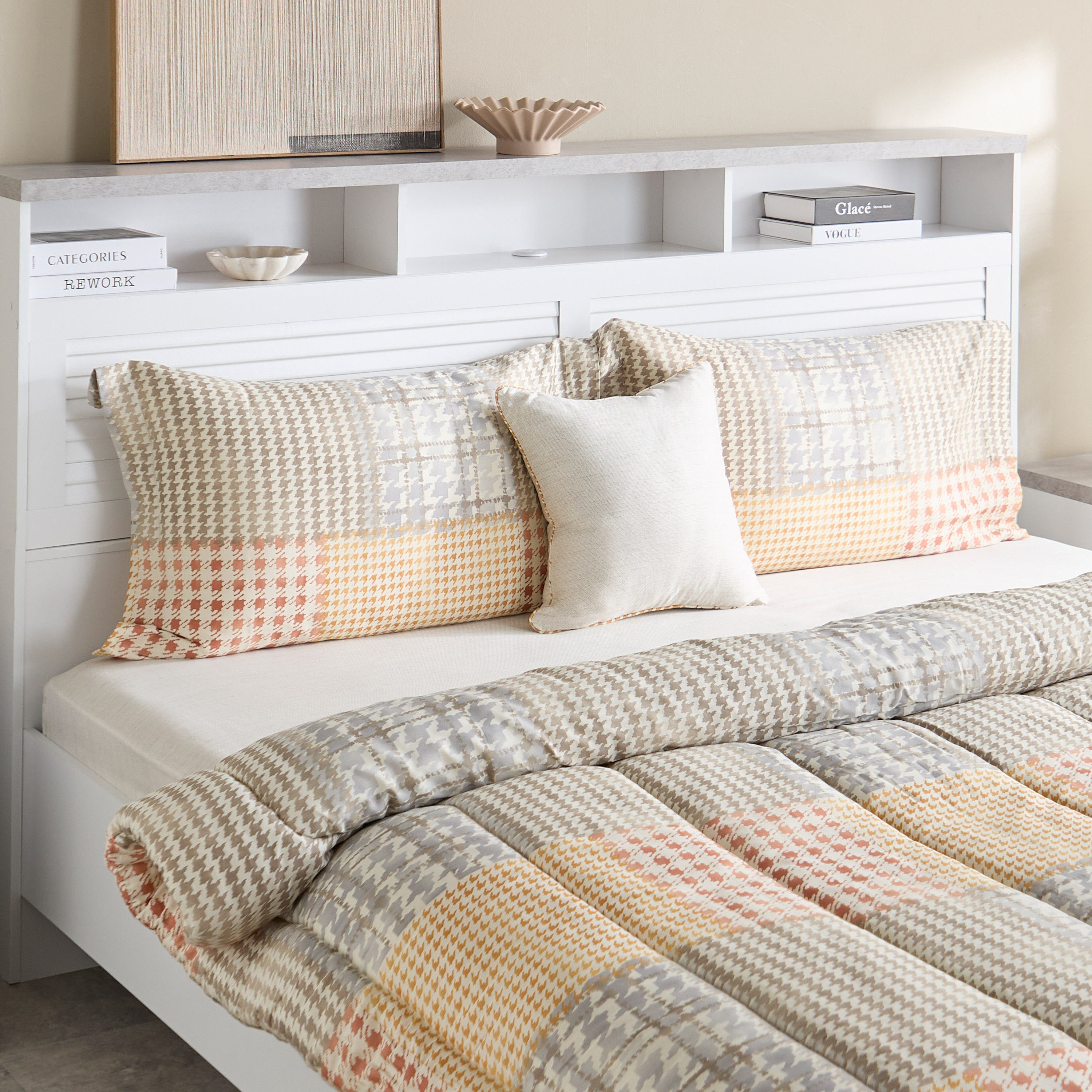 طقم لحاف توين قطن بطبعات 5 قطع فيلث من هيوستن - 160x220 سم-hbxhomeware-hbxbedroom-image-1