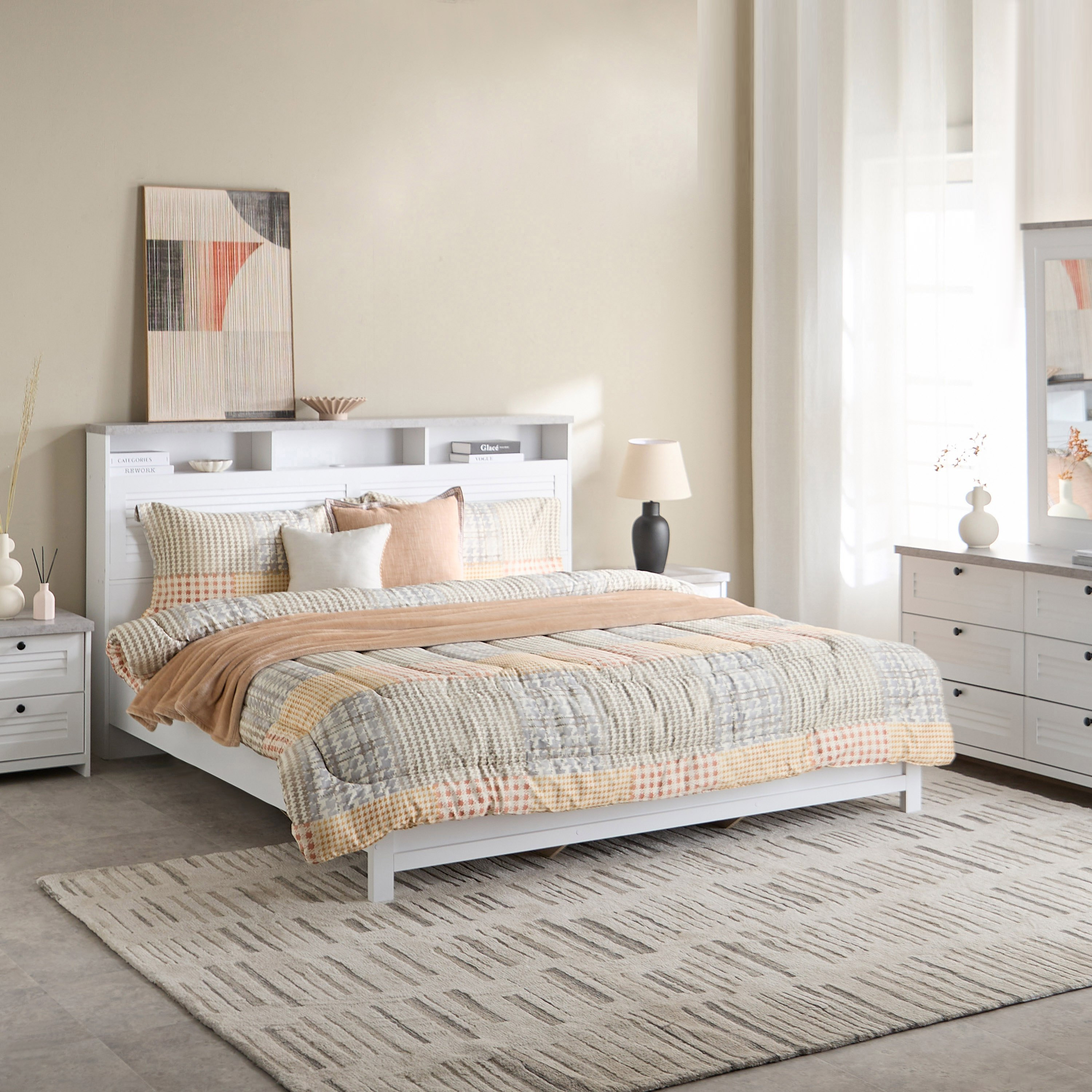 طقم لحاف توين قطن بطبعات 5 قطع فيلث من هيوستن - 160x220 سم-hbxhomeware-hbxbedroom-image-11
