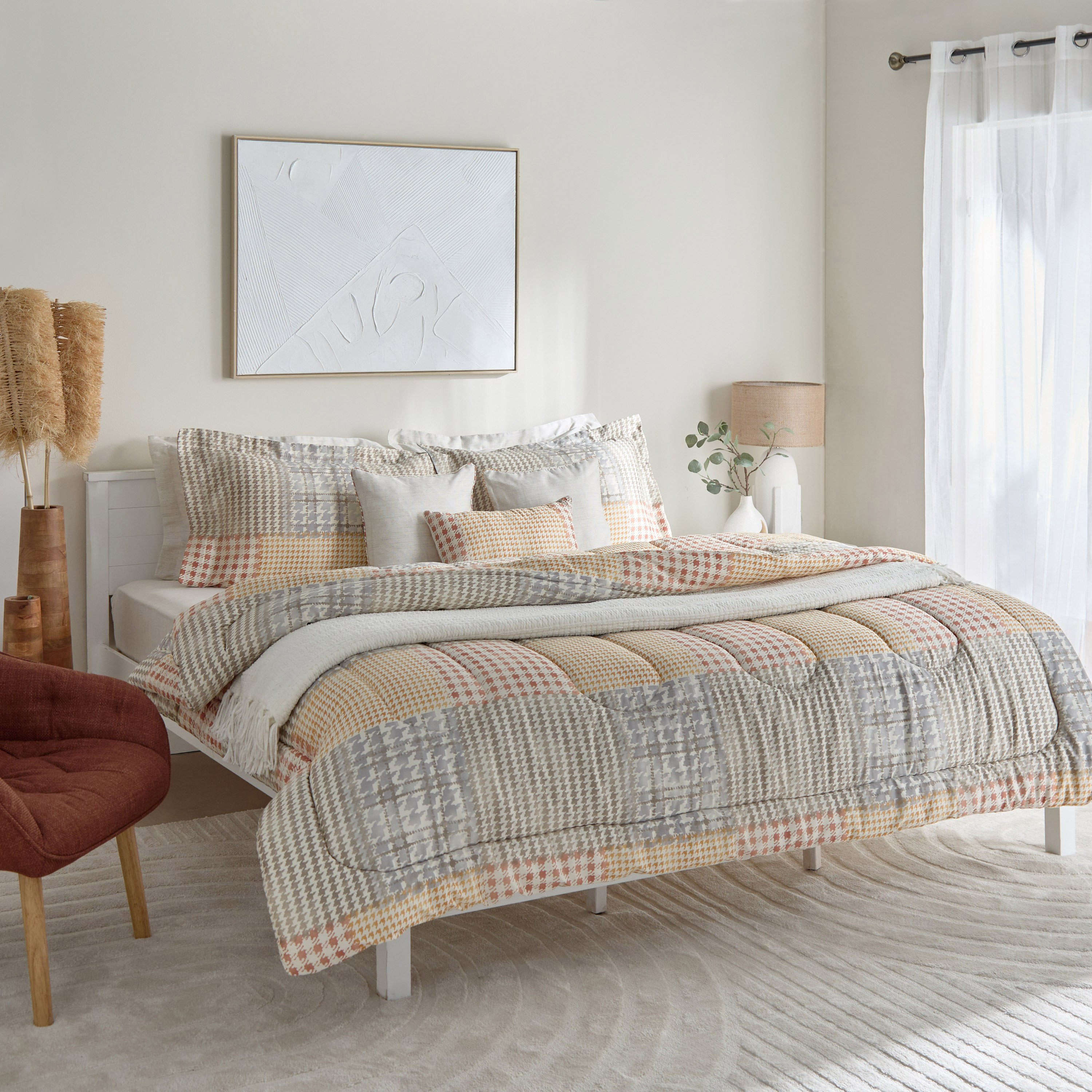طقم لحاف سوبر كينج قطن بطبعات 9 قطع من هيوستن فيلث - 240x240 سم-hbxhomeware-hbxbedroom-image-13