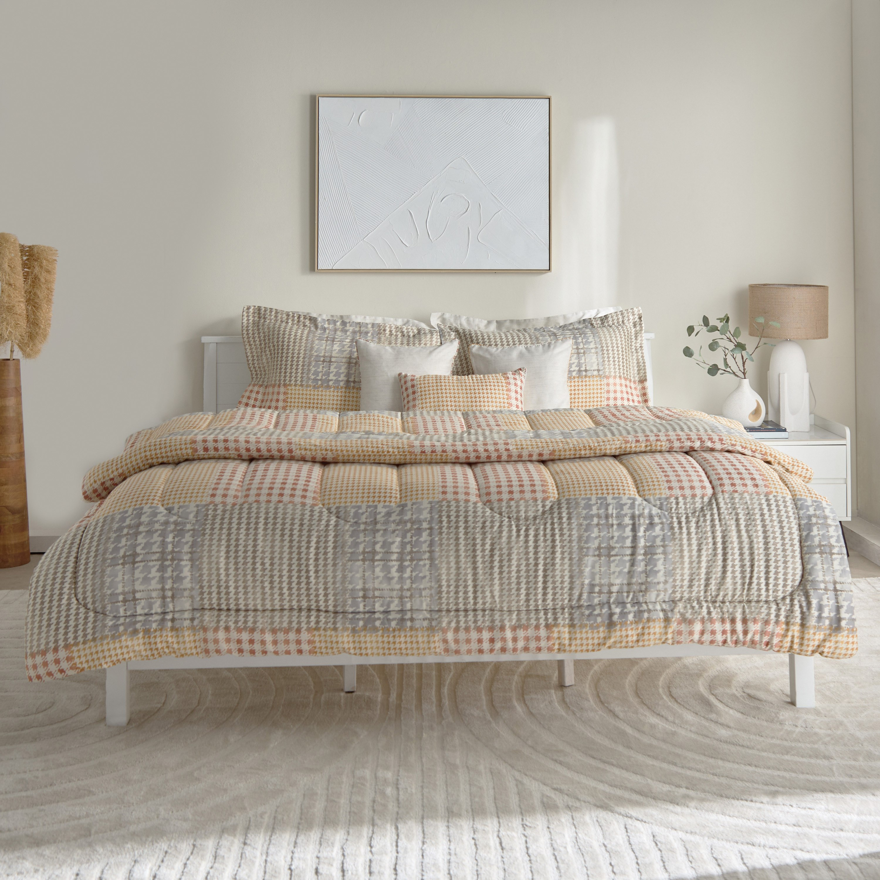 طقم لحاف سوبر كينج قطن بطبعات 9 قطع من هيوستن فيلث - 240x240 سم-hbxhomeware-hbxbedroom-image-3