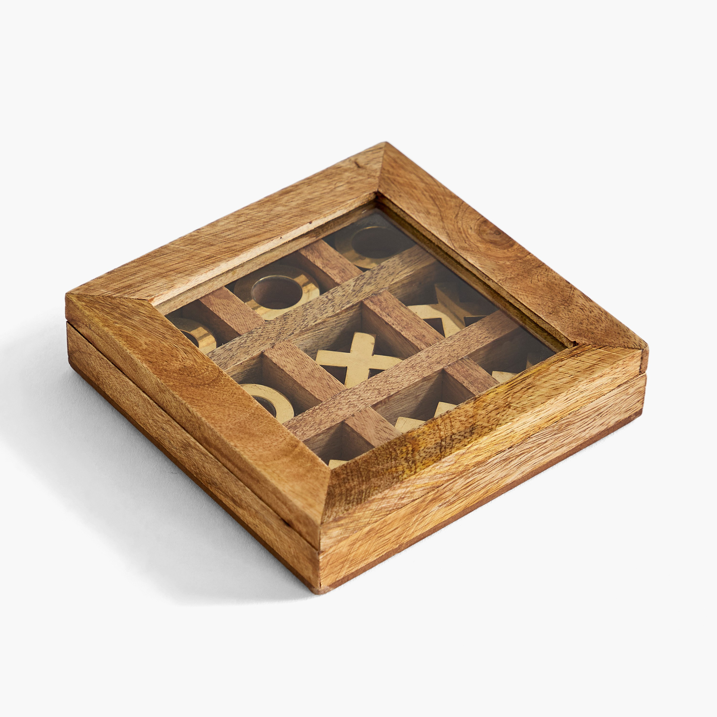 Odin Wooden Cross and Nut Gaming Set with Glass - 15x15x5 cm-hbxhomeware-homedecor-figurinesandornaments-image-4