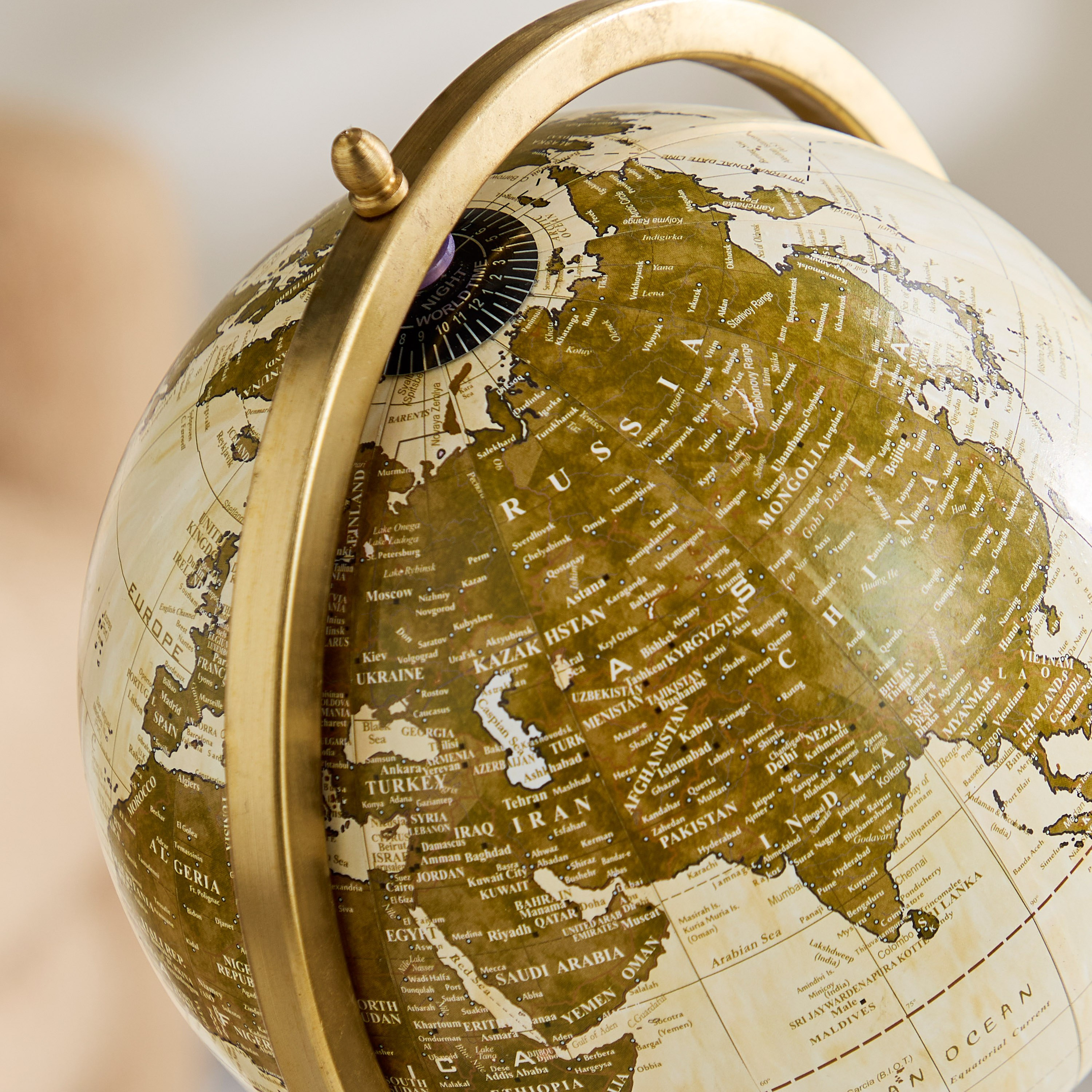 Odin Decorative Globe with Wooden Base - 20x20x38 cm-hbxhomeware-homedecor-figurinesandornaments-image-2